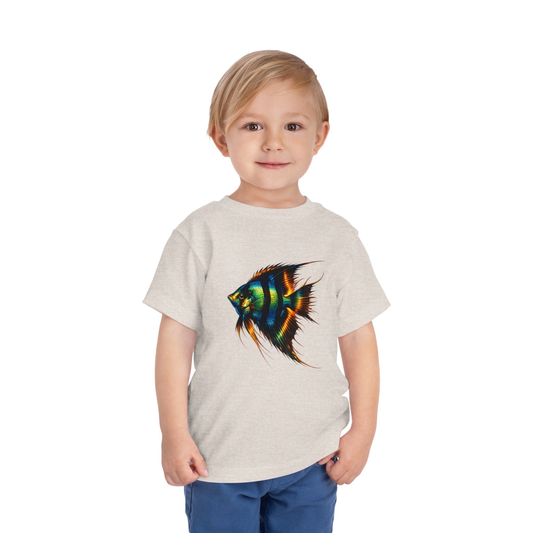 Toddler Tee - Colorful Aquarium Angelfish Graphic Shirt