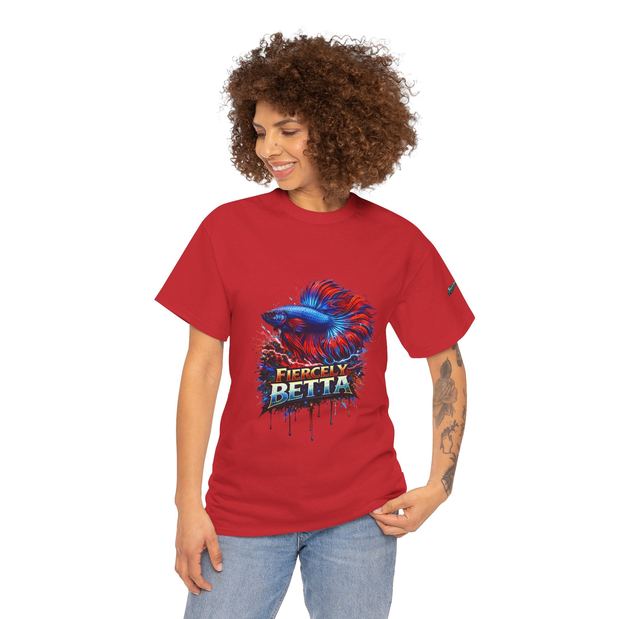 Betta Fish T-Shirt — Fiercely Betta Colorful Aquarium Fish Tee