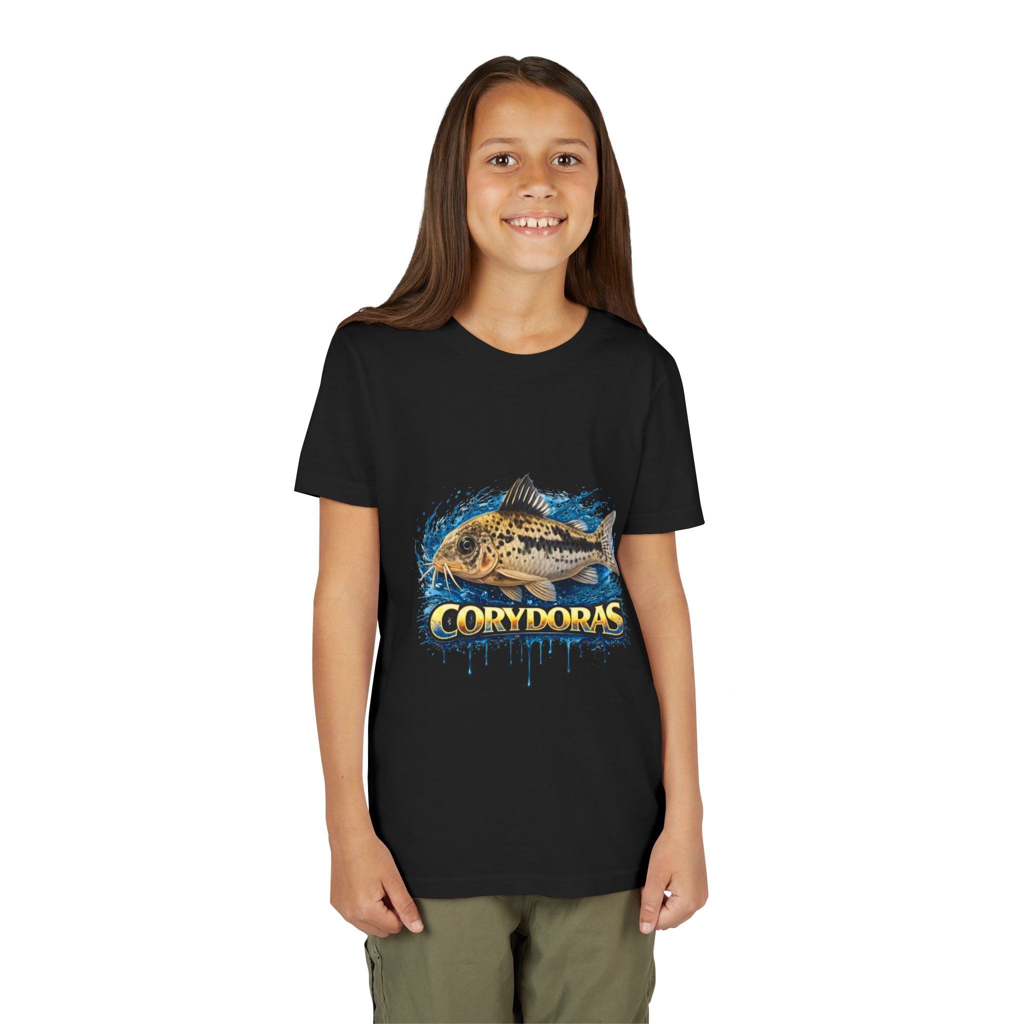 Corydoras Fish Youth Tee – Cute Aquarium Catfish Graphic Shirt