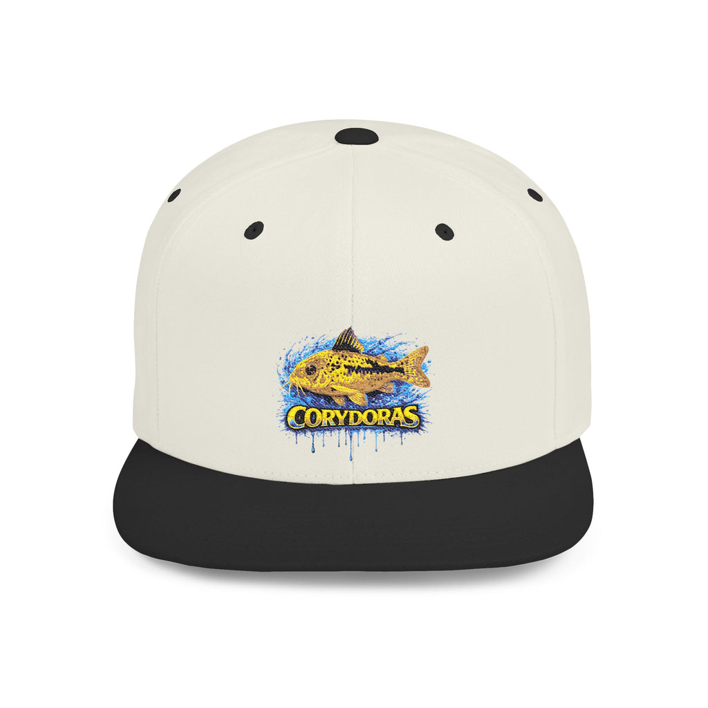 Corydoras Catfish Splash Flat Bill Snapback Hat