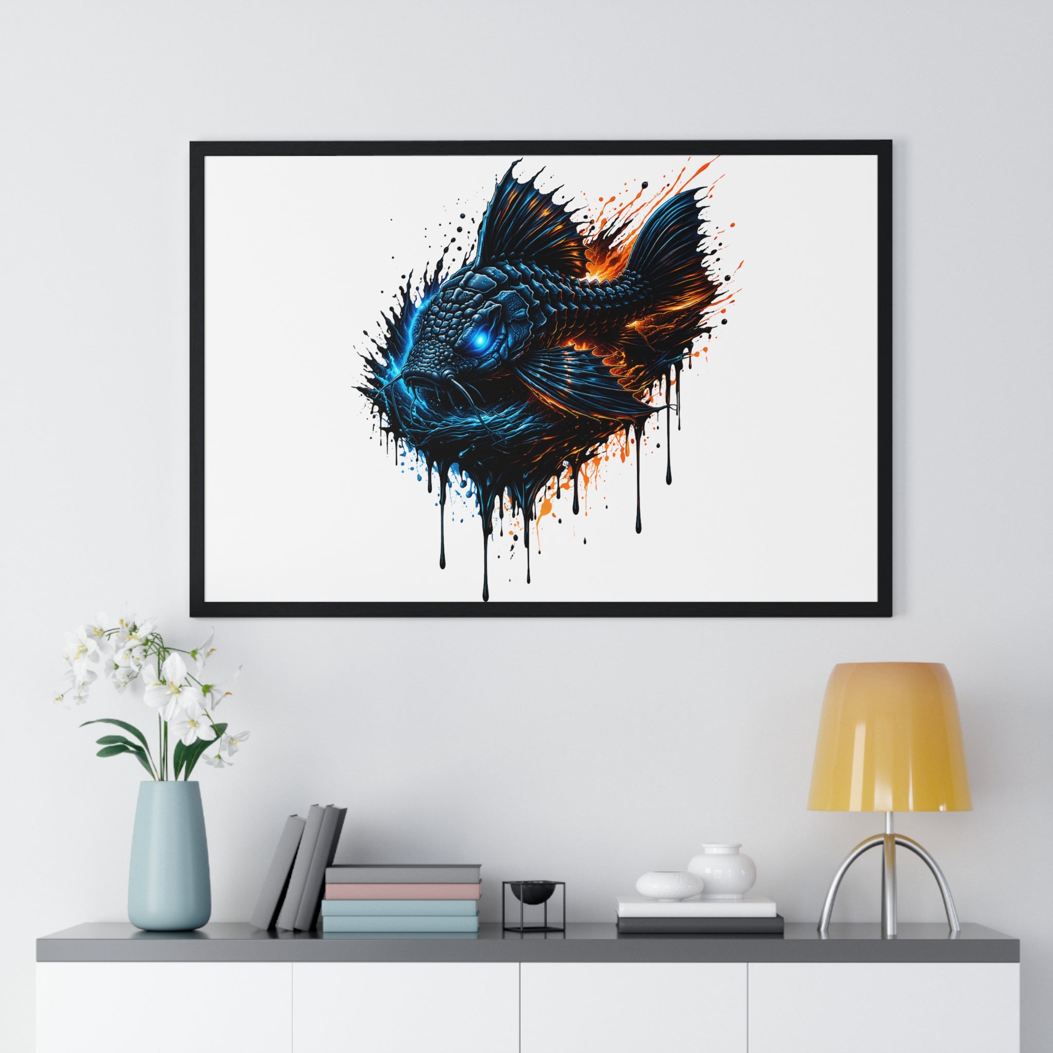 Armored Pleco L-185– Premium Wood-Framed Poster