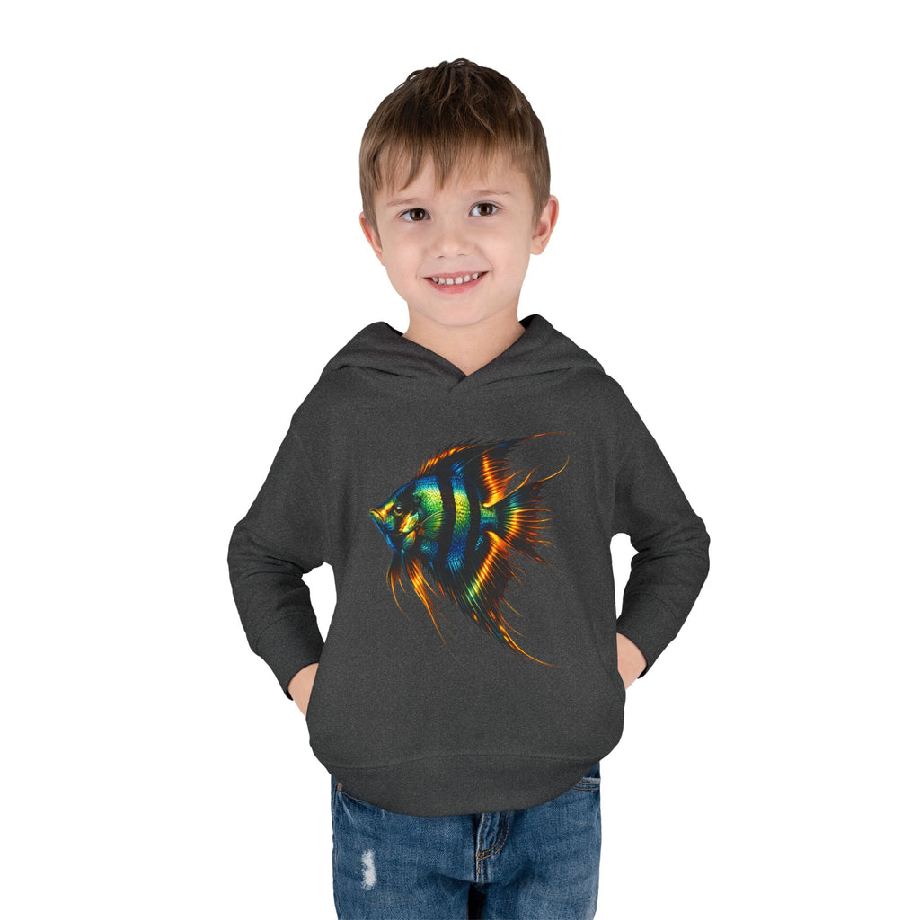 Toddler Hoodie with Colorful Angelfish Graphic