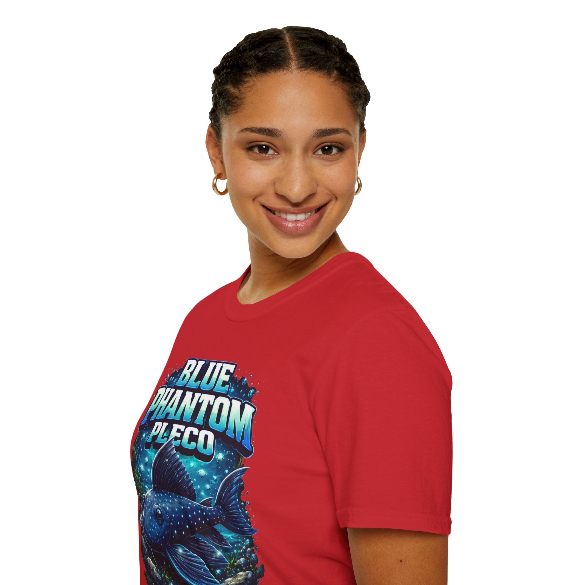 Blue Phantom Pleco T-Shirt — Graphic Aquarium Fish Tee