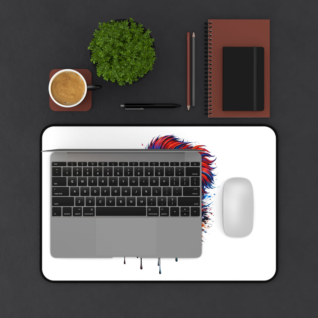 Betta Fish Desk Mat — 'Fiercely Betta' Colorful Aquarium Mouse Pad