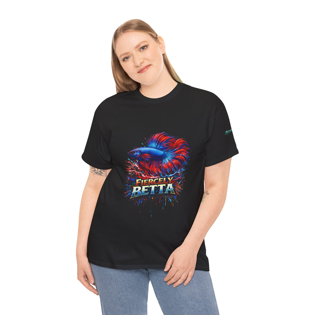 Betta Fish T-Shirt — Fiercely Betta Colorful Aquarium Fish Tee