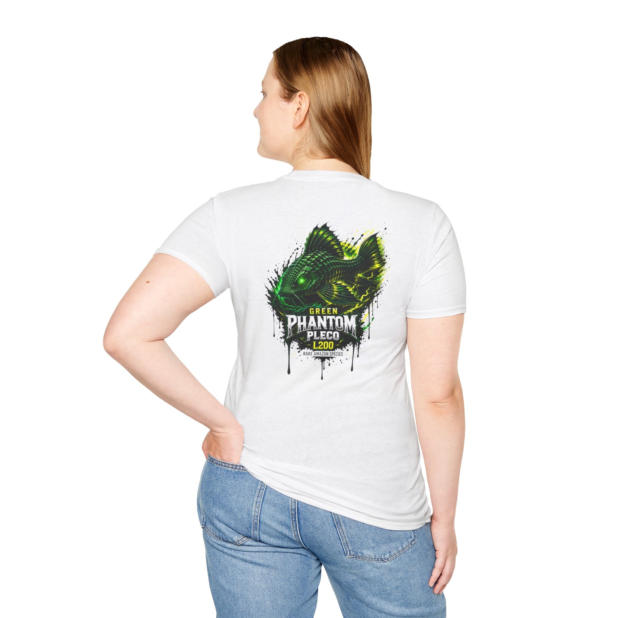 Green Phantom Pleco Tee — Graphic Fish Aquarium Shirt