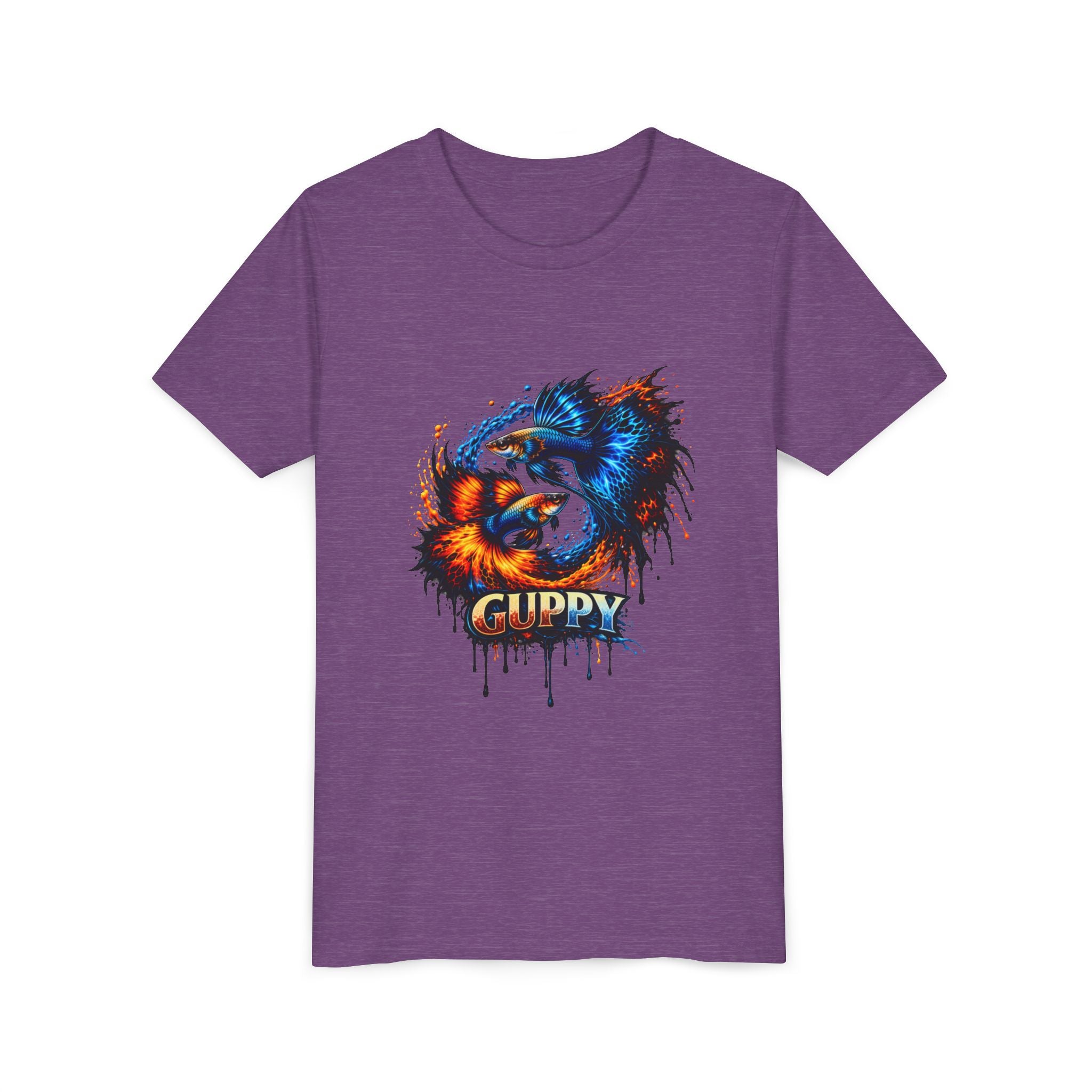 Fire & Ice Guppy – Youth "Neon Flare" Premium Tee