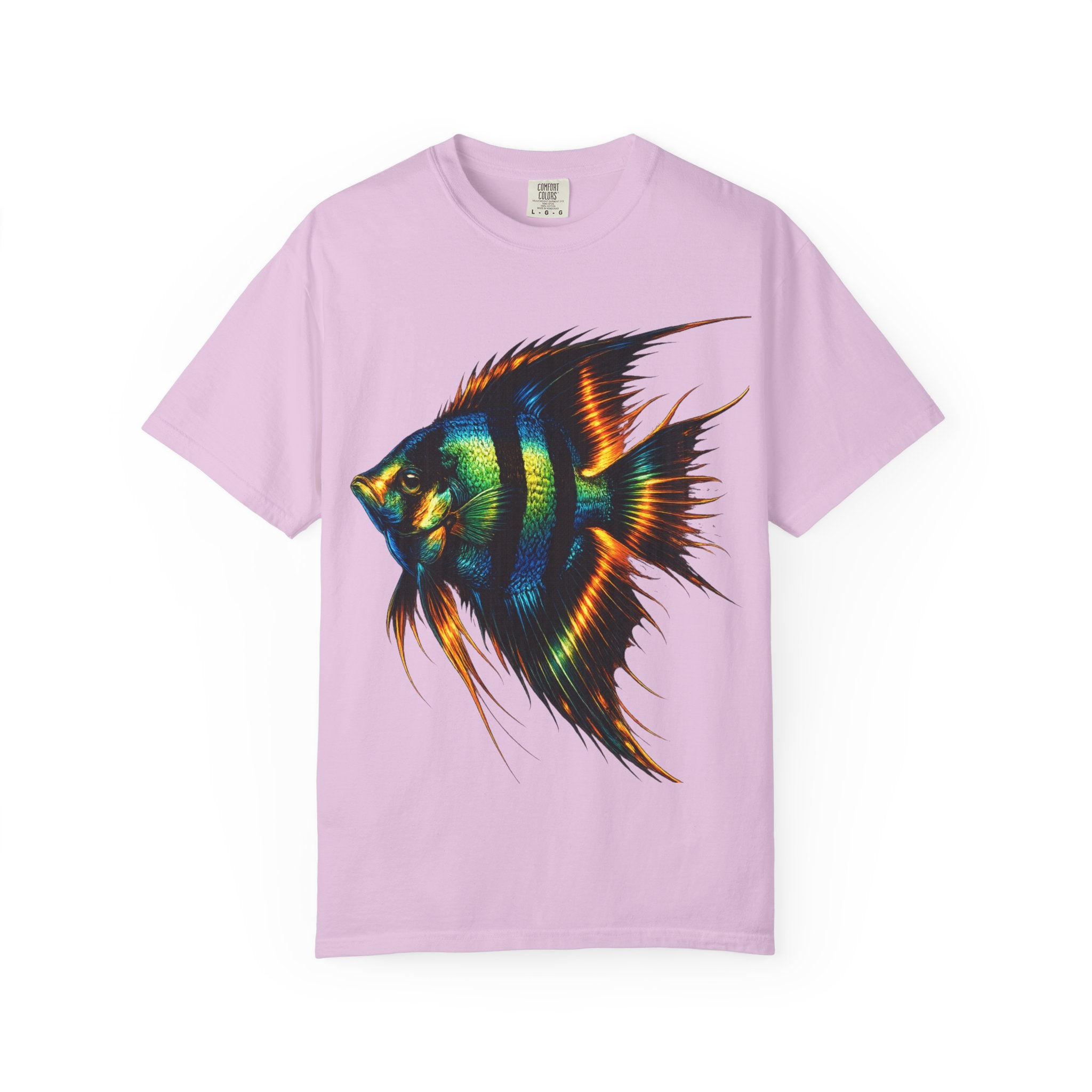 Angelfish Graphic T-Shirt — Vibrant Tropical Fish Illustration