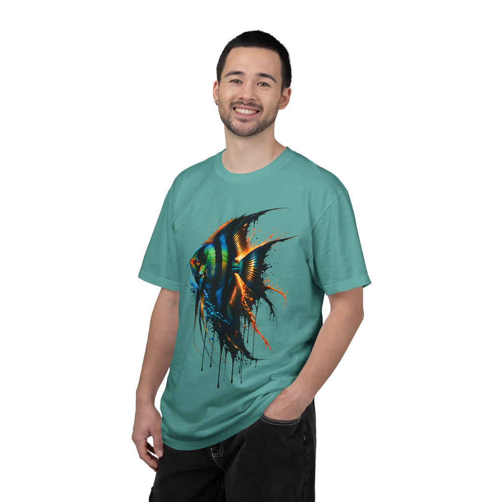 Vibrant Drip Angelfish Graphic Tee