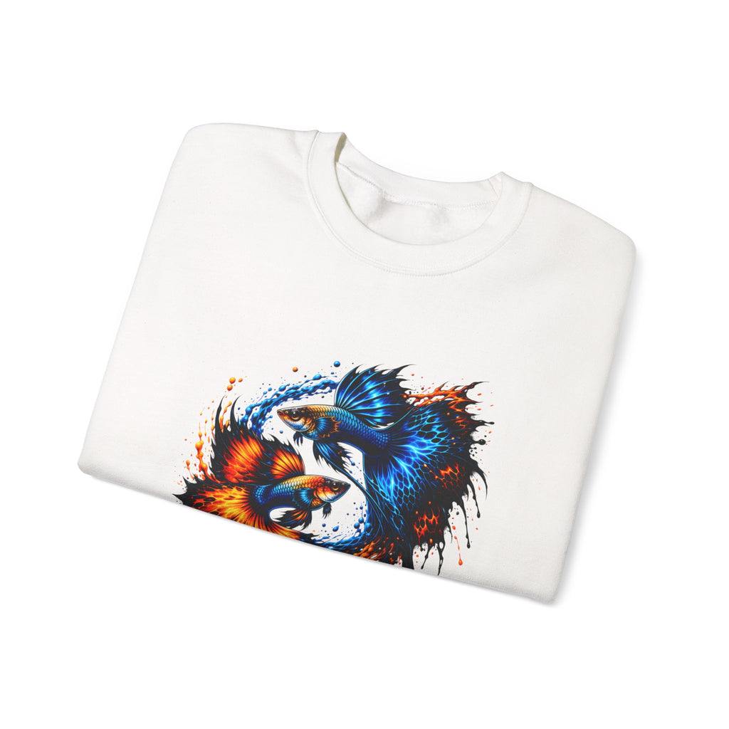 Fire & Ice Guppy – Premium "Neon Flare" Crewneck Sweatshirt