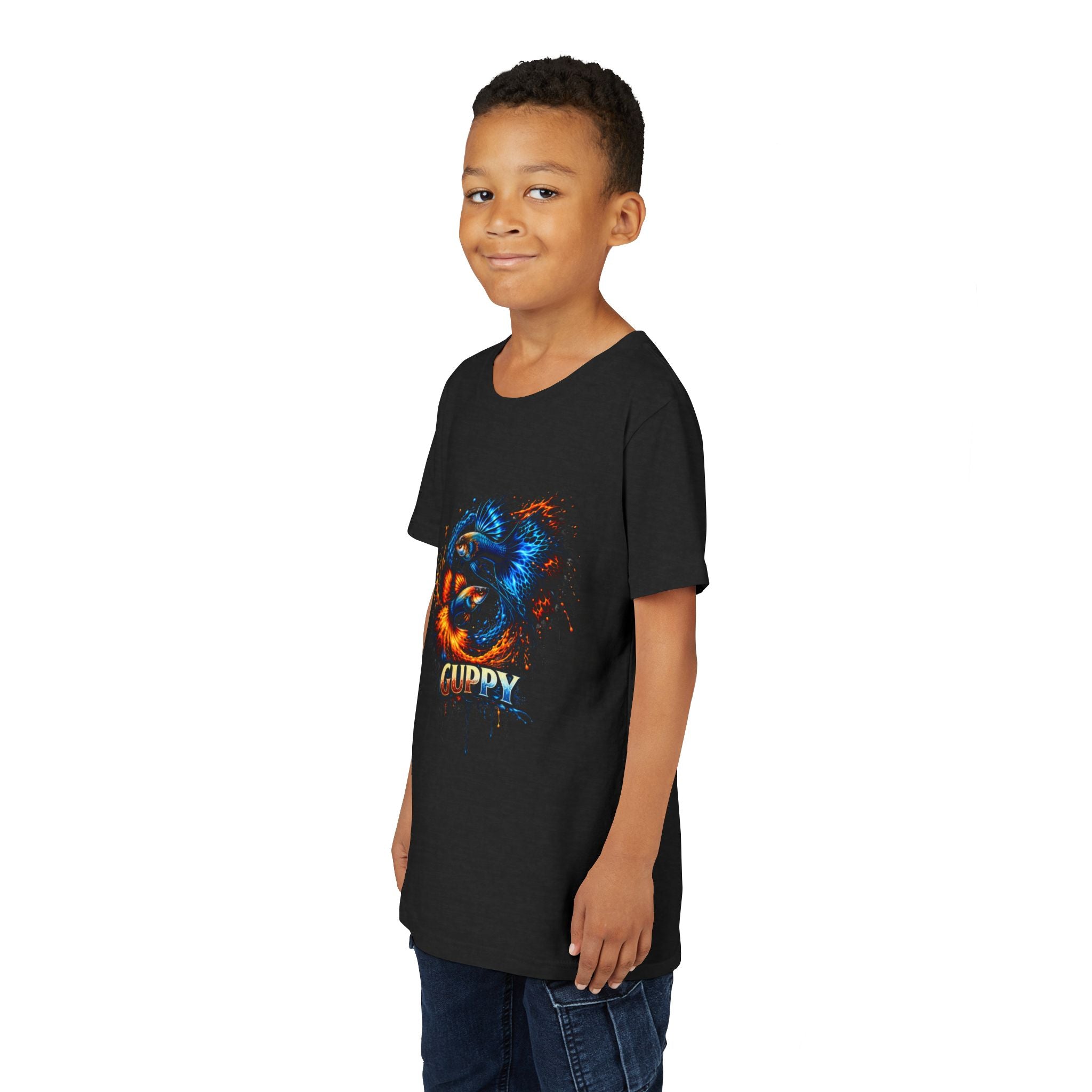 Fire & Ice Guppy – Youth "Neon Flare" Premium Tee