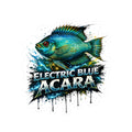 Electric Blue Acara – High-Gloss Cut Sticker