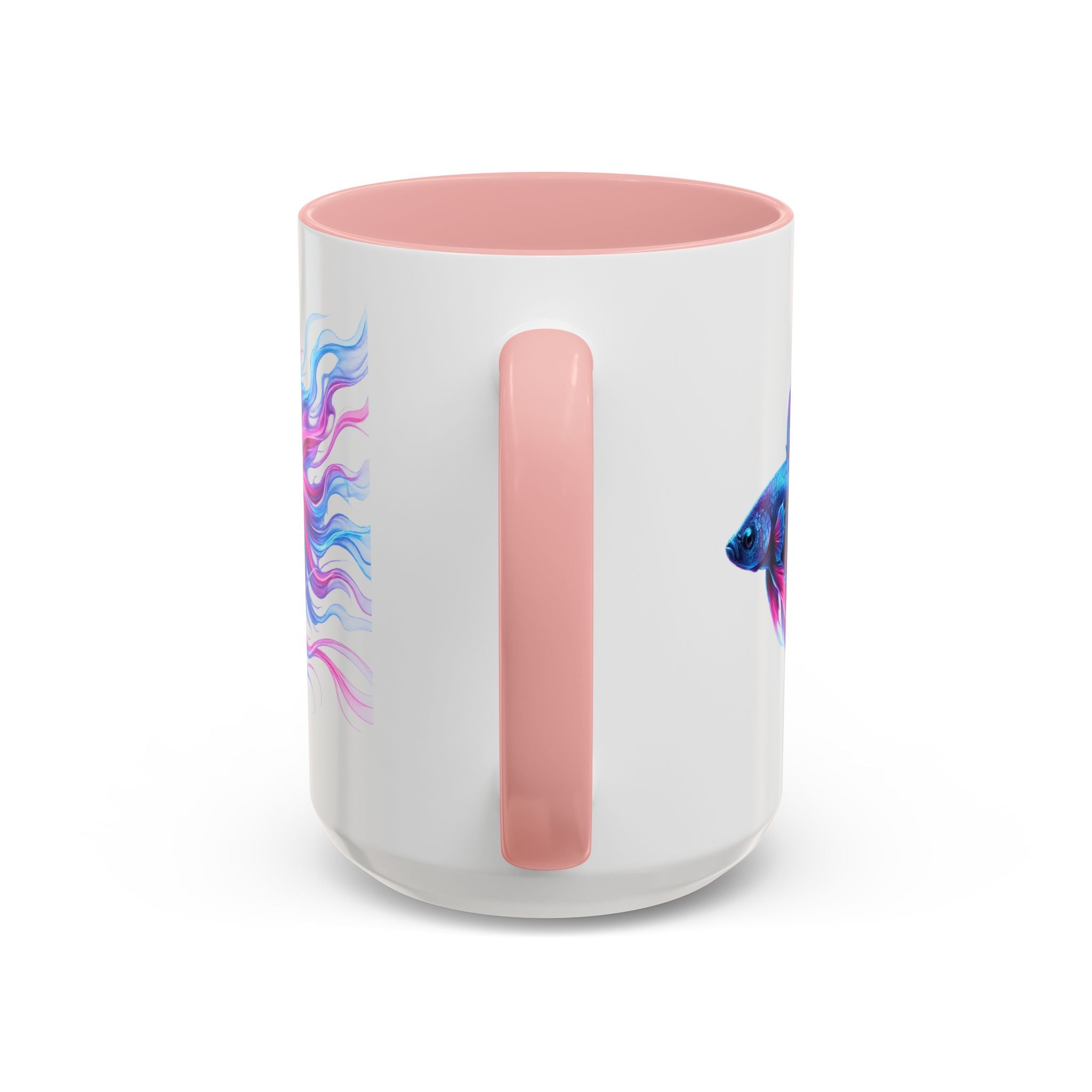 Betta Fish Accent Coffee Mug — Vibrant Neon Betta Design (11/15 oz)