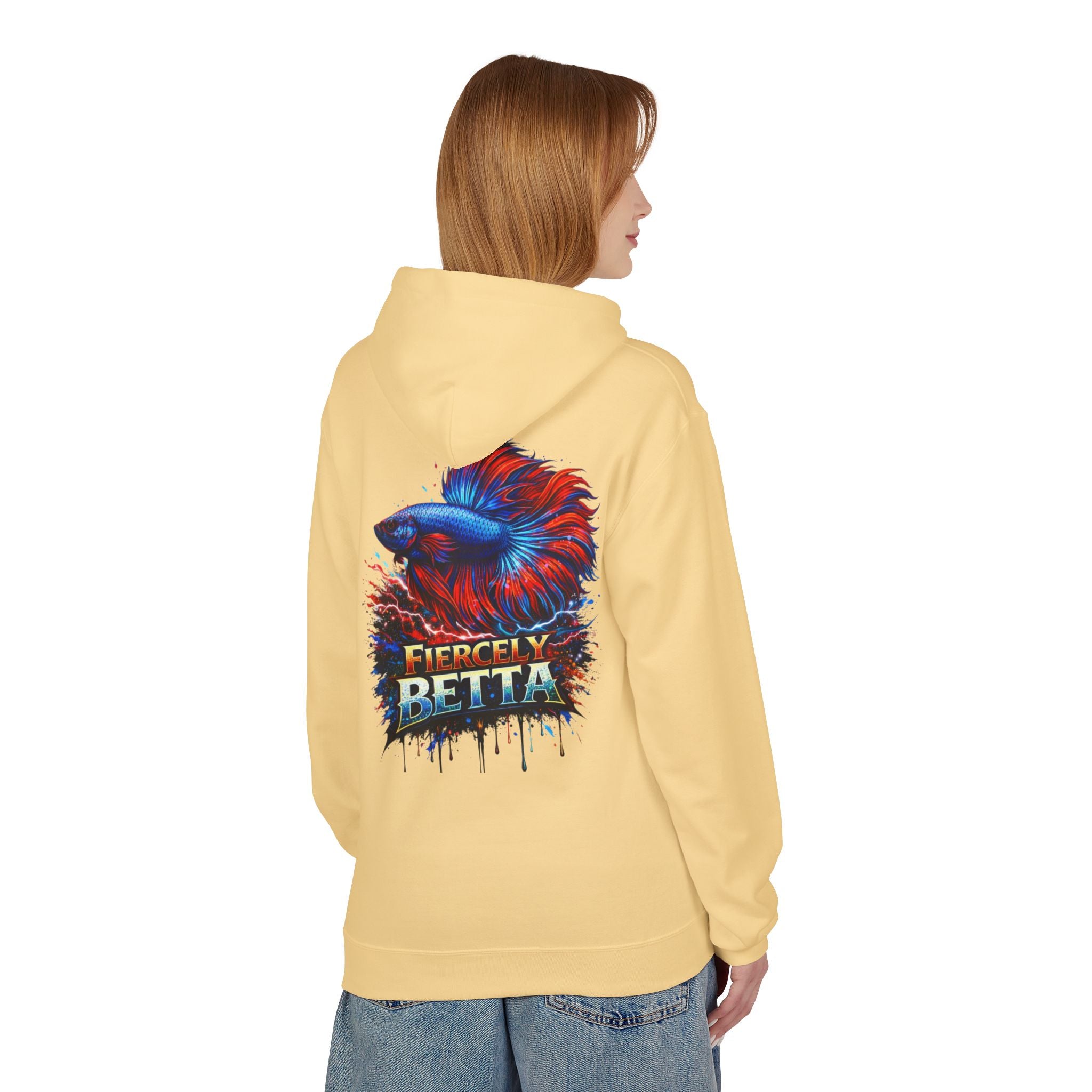 Fiercely Betta Hoodie – Colorful Betta Fish Graphic Pullover