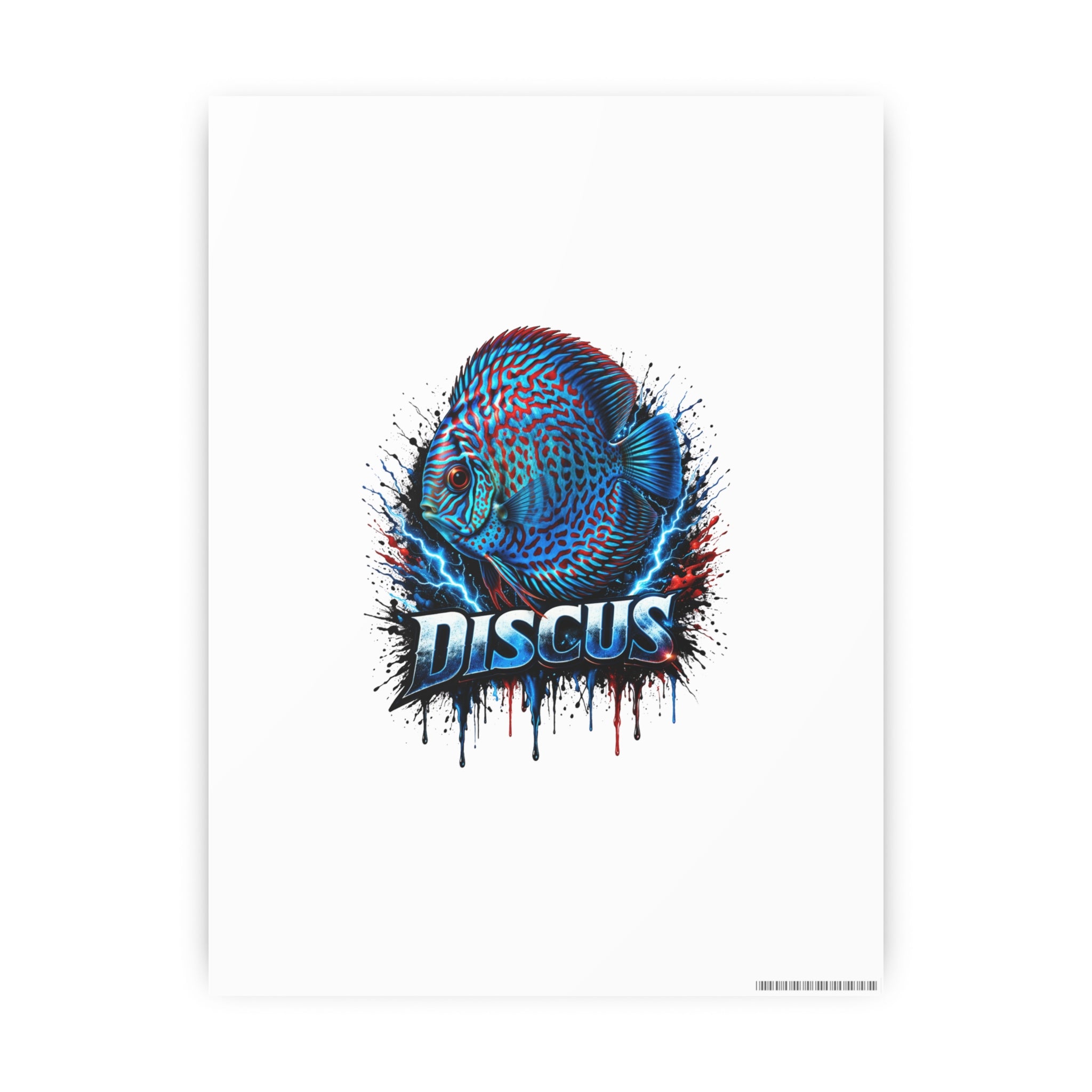 Discus Fish Art Poster — Vibrant Aquarium Wall Print
