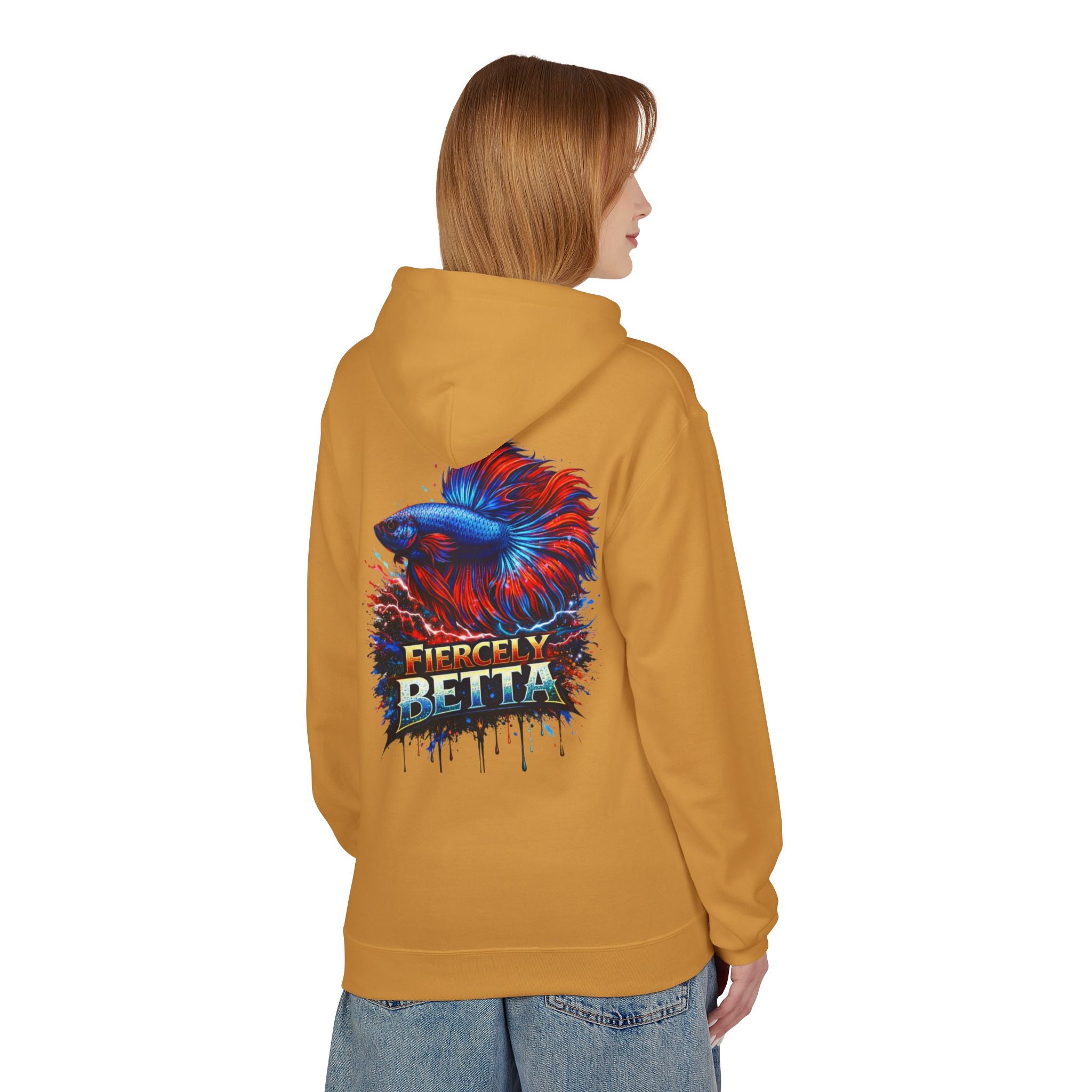 Fiercely Betta Hoodie – Colorful Betta Fish Graphic Pullover