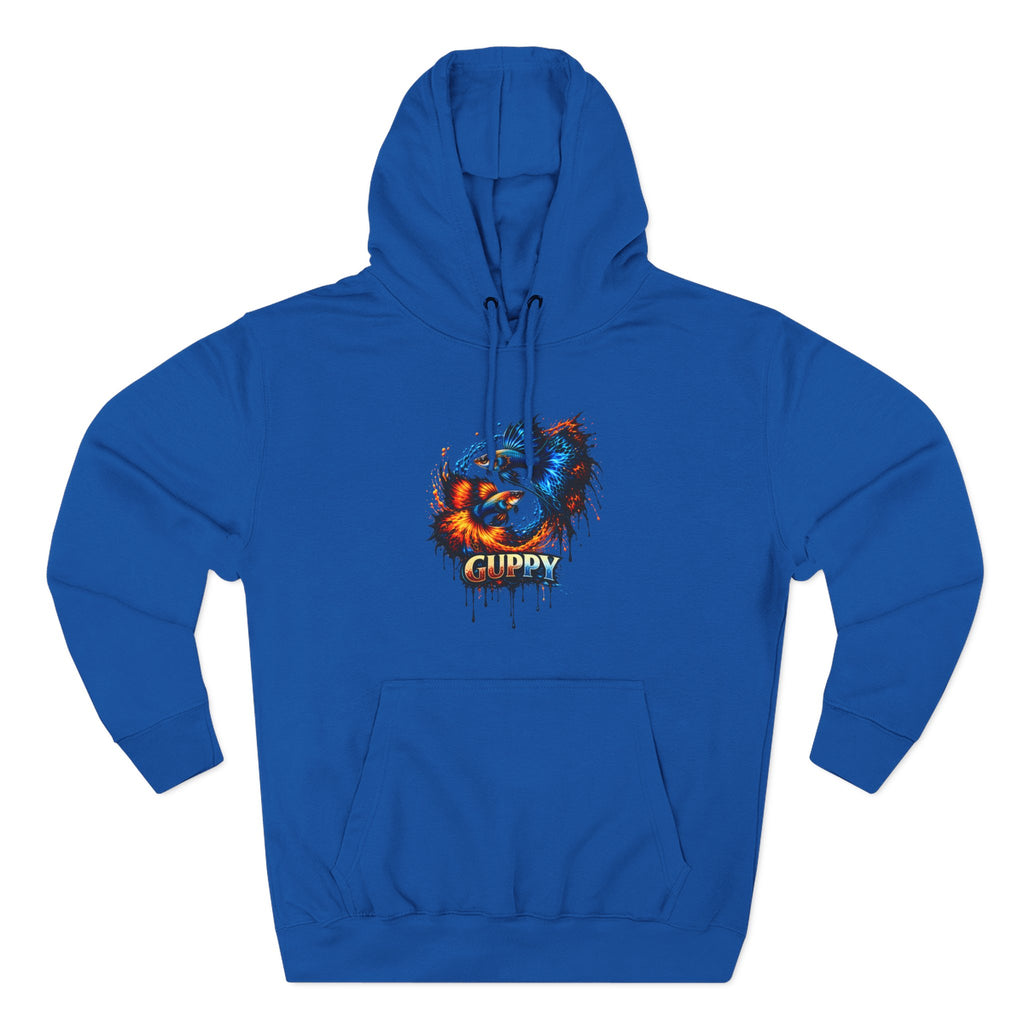Fire & Ice Guppy – Premium Three-Panel Fleece Hoodie