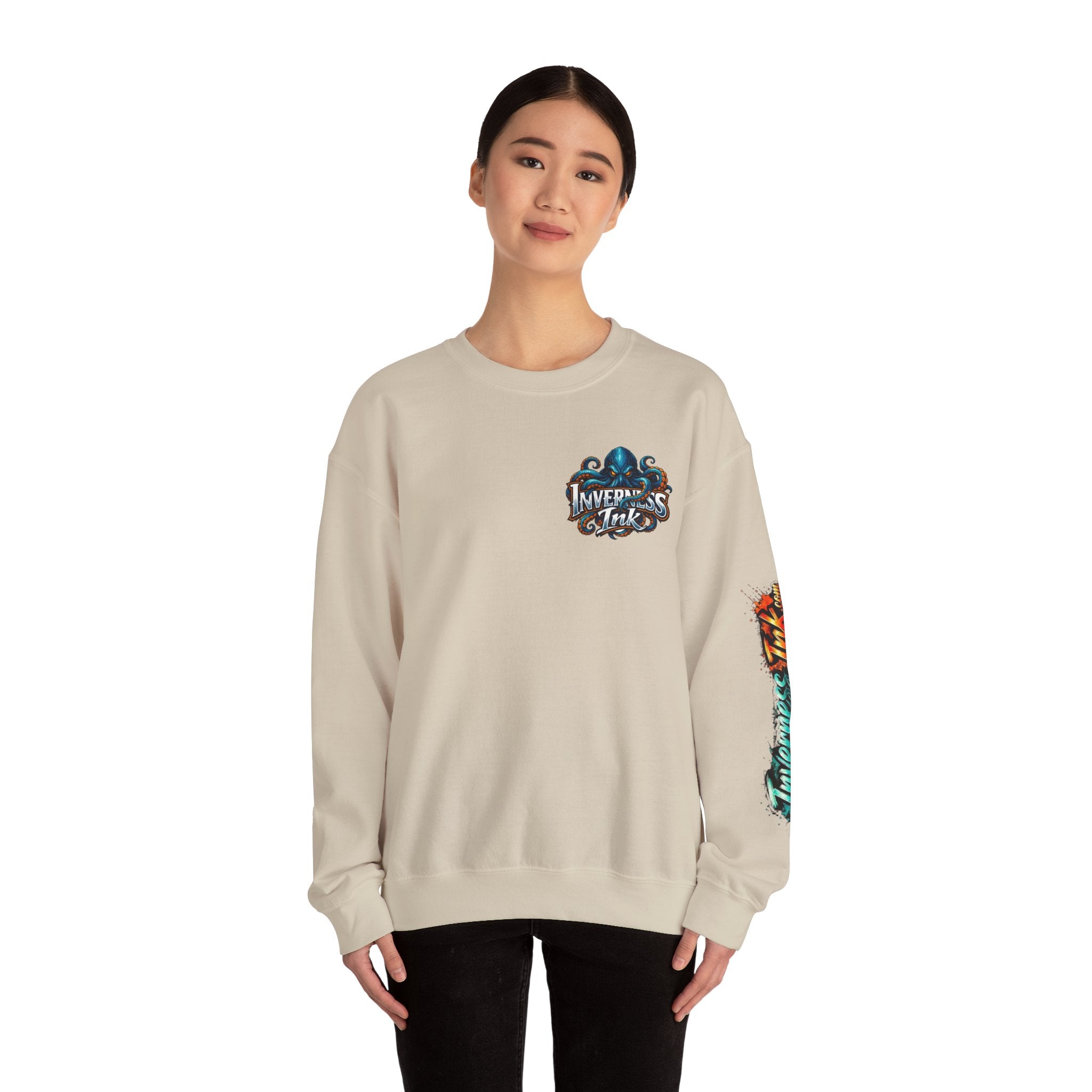 Betta Fish Crewneck Sweatshirt — Colorful Neon Tropical Fish Graphic