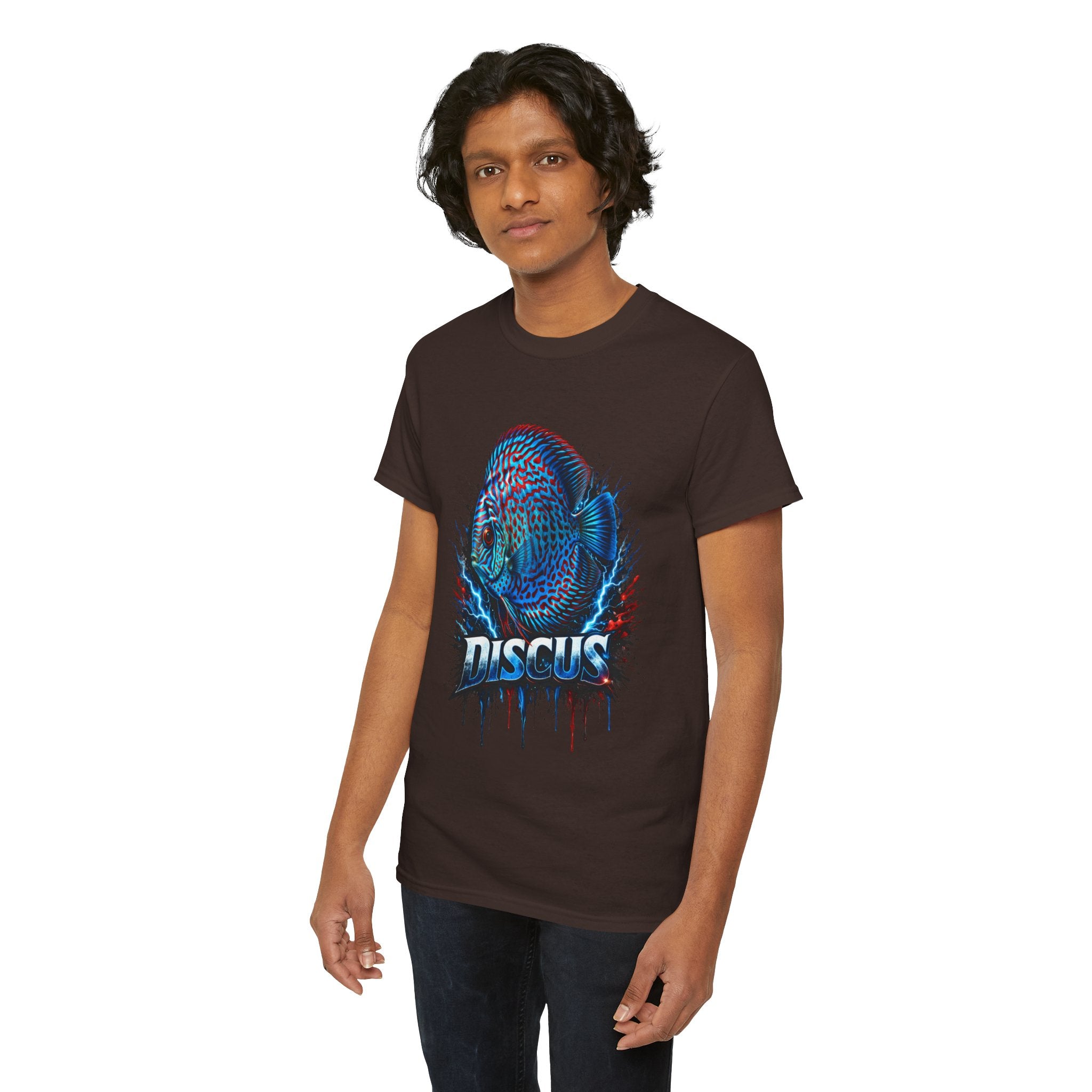 Discus Fish Graphic Tee - Vibrant Aquarium Fish Shirt