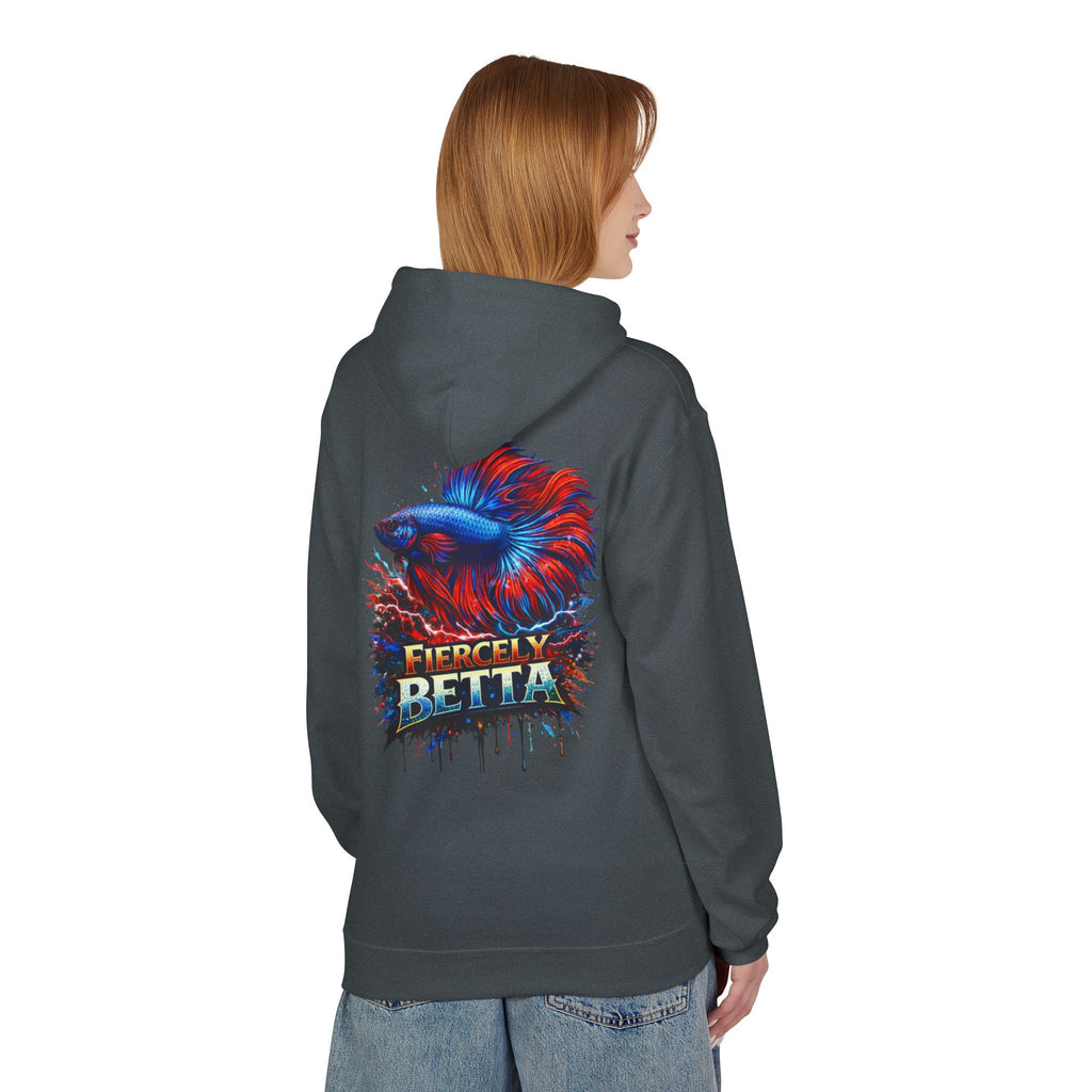 Fiercely Betta Hoodie – Colorful Betta Fish Graphic Pullover