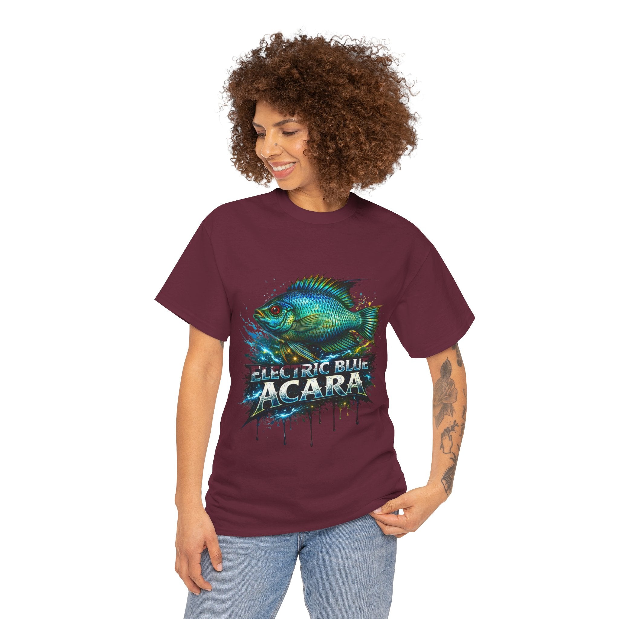 Electric Blue Acara – Premium Graphic Tee