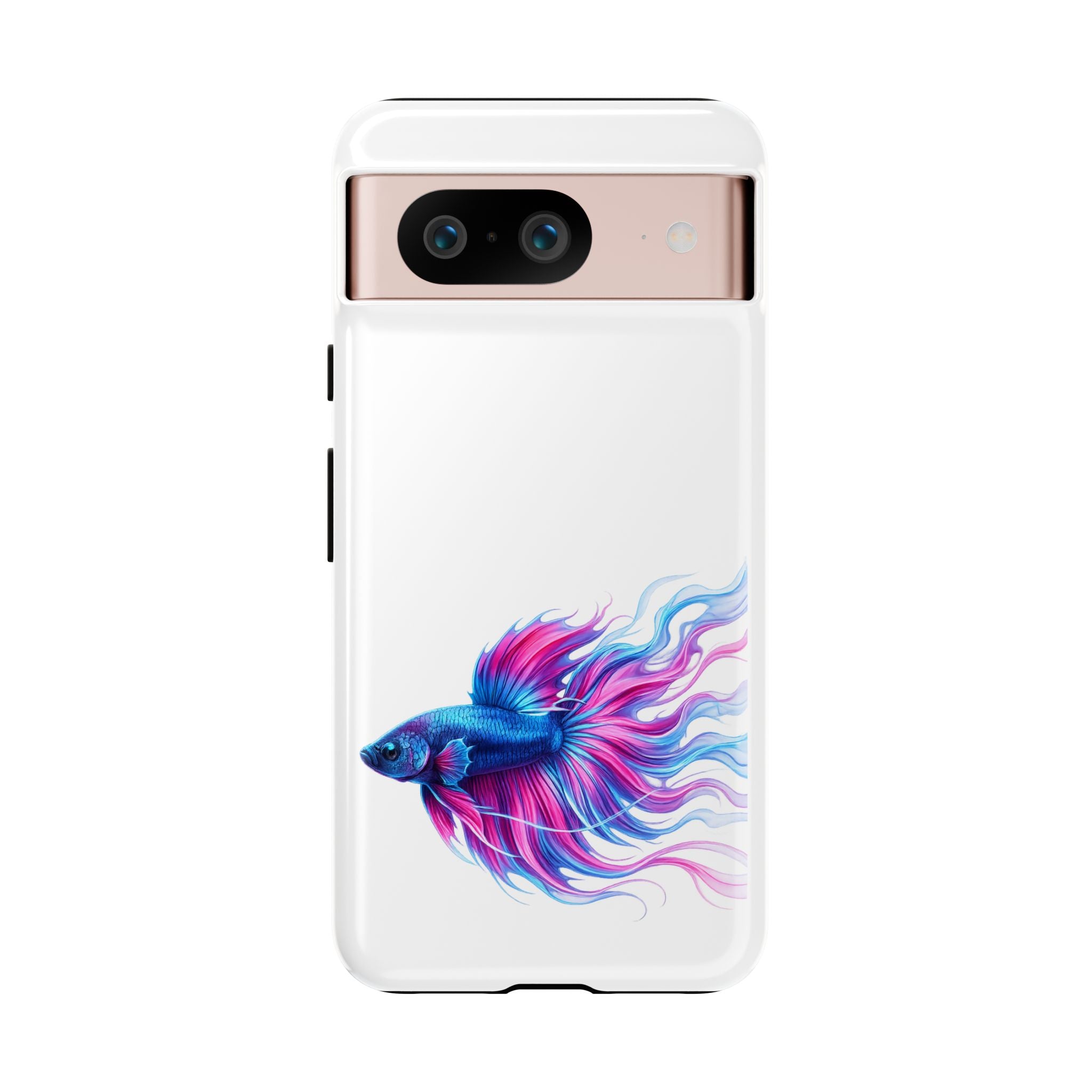 Betta Fish Tough Phone Case — Colorful Watercolor Fish Protective Cover