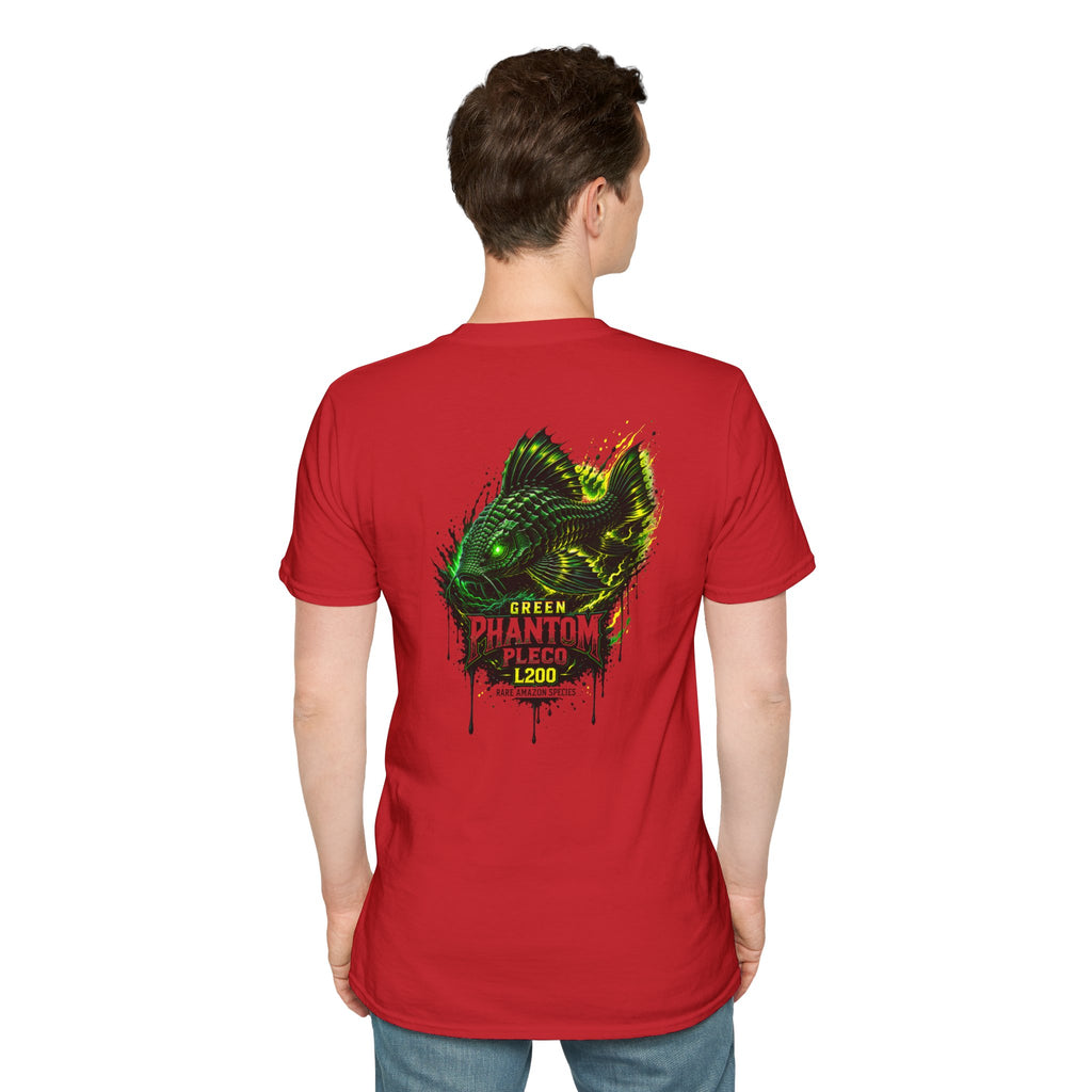 Green Phantom Pleco Tee — Graphic Fish Aquarium Shirt