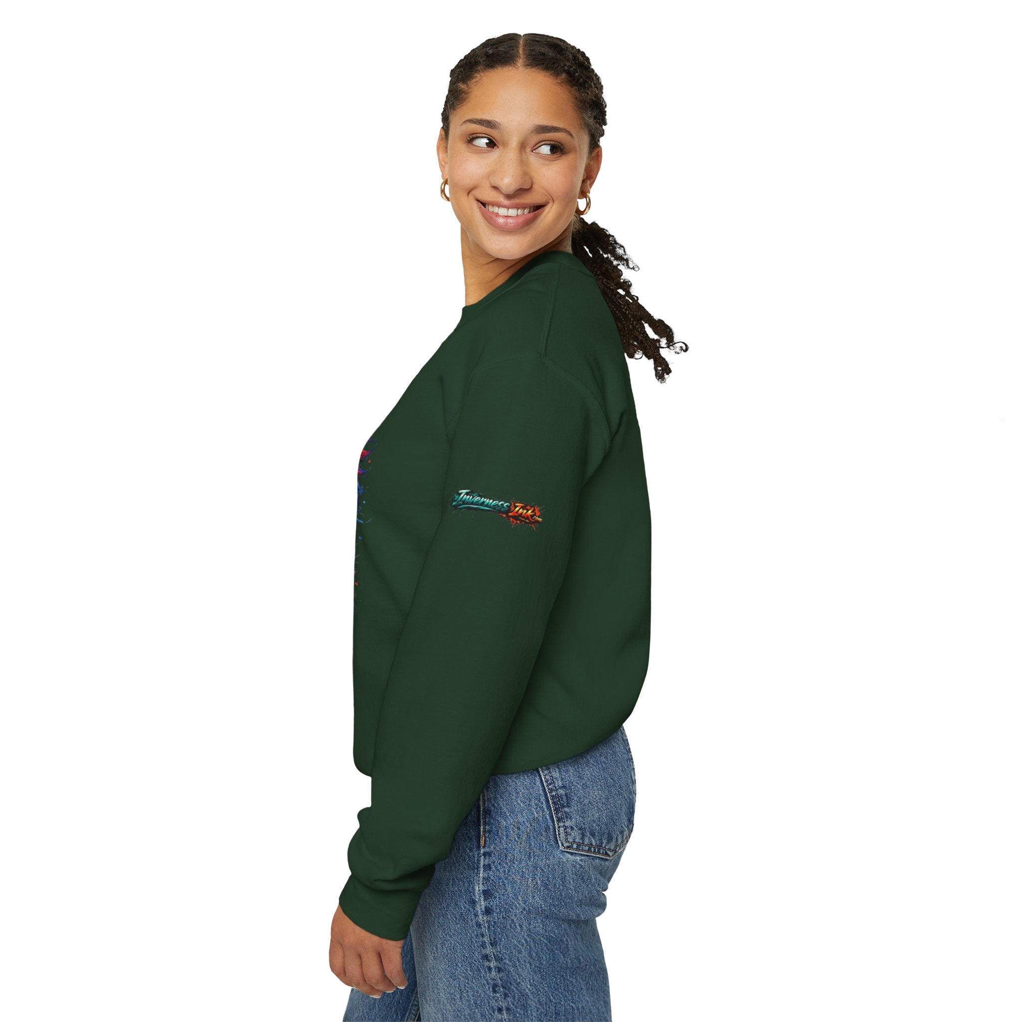 Betta Fish Crewneck Sweatshirt — "Fiercely Betta" Colorful Aquarium Graphic
