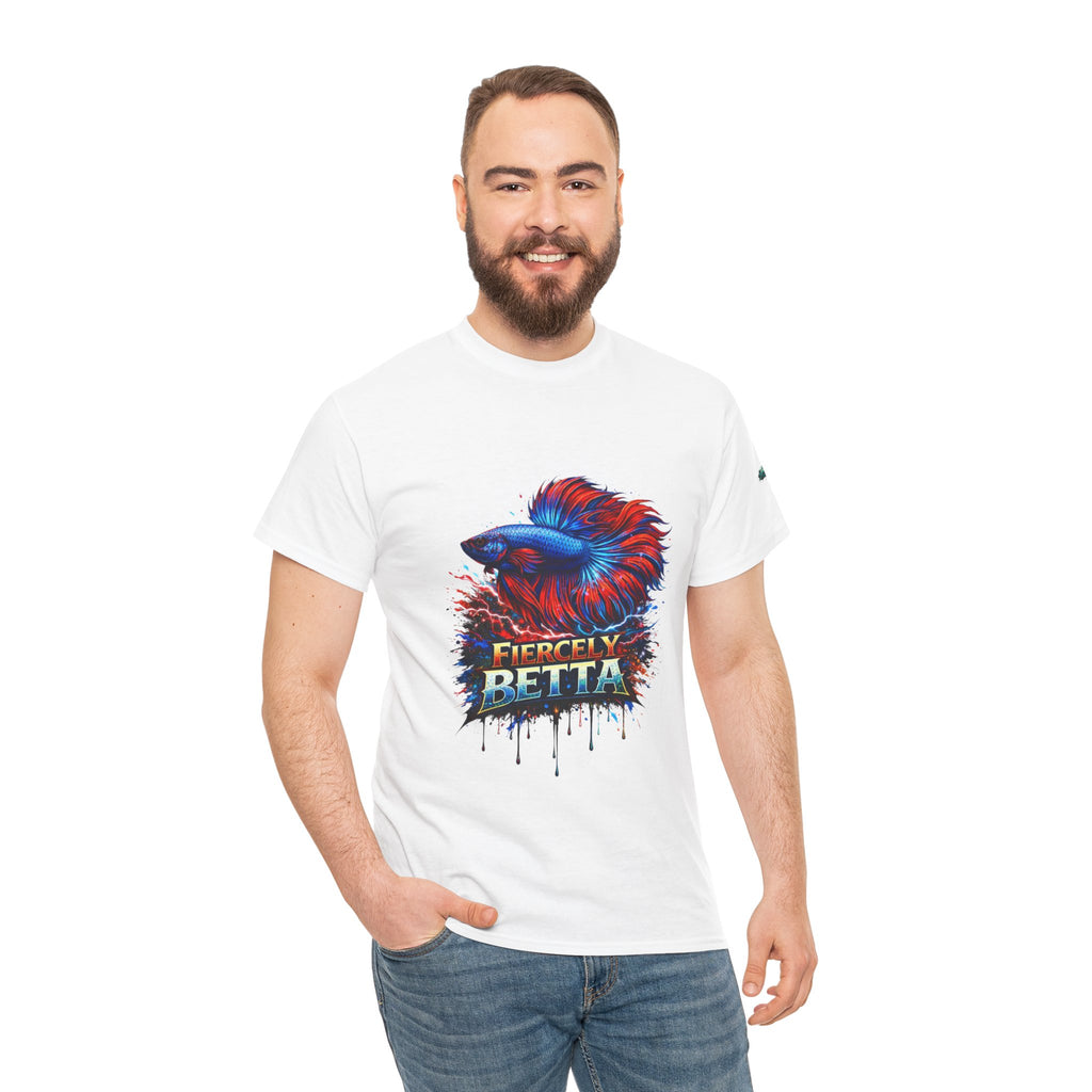 Betta Fish T-Shirt — Fiercely Betta Colorful Aquarium Fish Tee