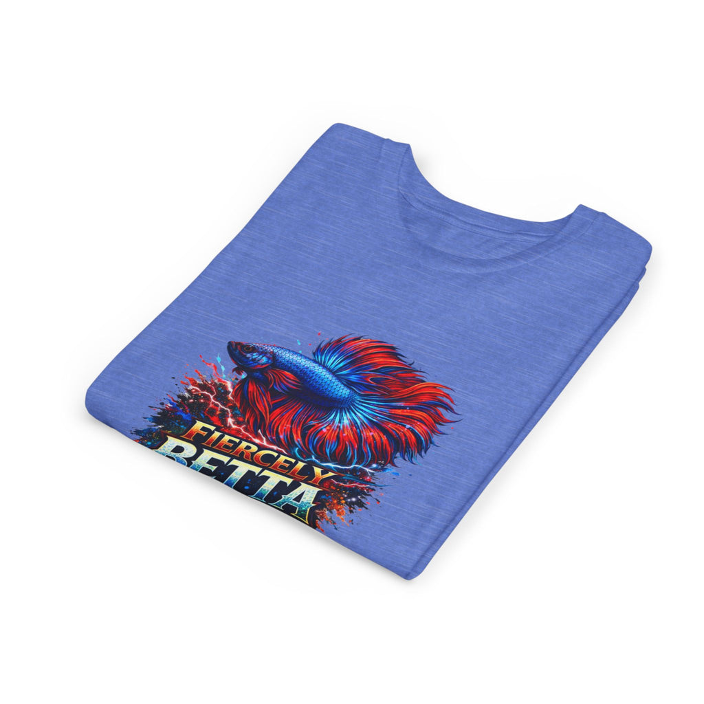 Fiercely Betta Youth Tee - Colorful Betta Fish Graphic Shirt