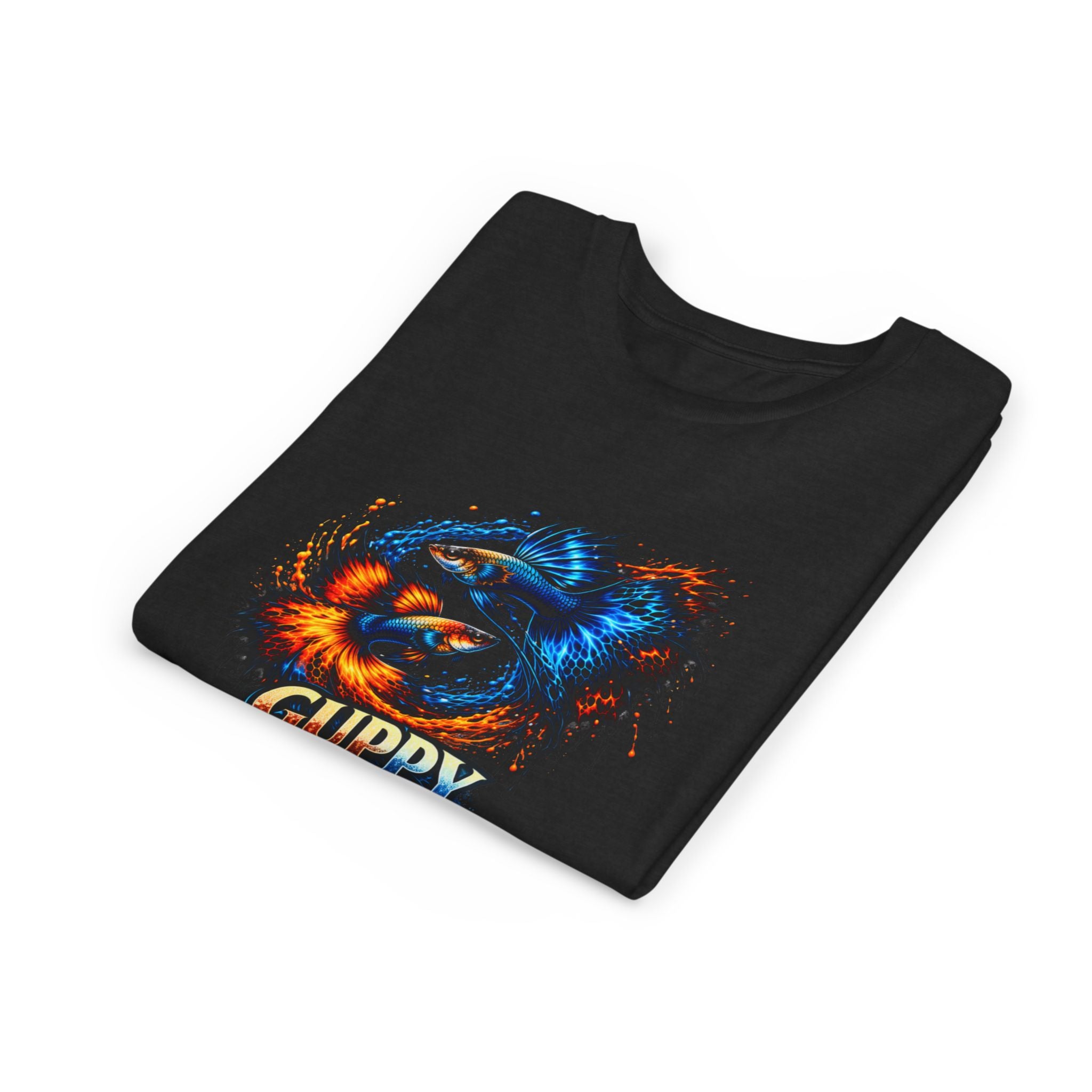 Fire & Ice Guppy – Youth "Neon Flare" Premium Tee