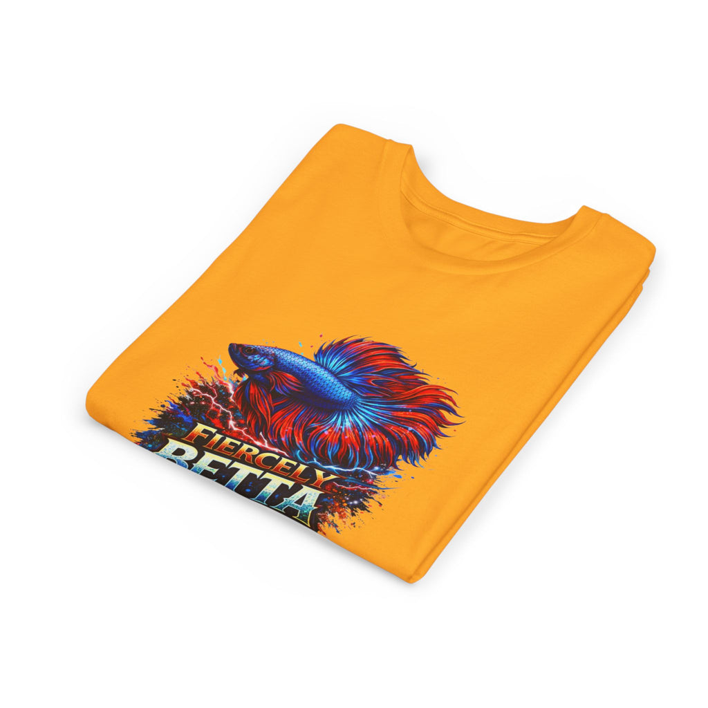 Fiercely Betta Youth Tee - Colorful Betta Fish Graphic Shirt