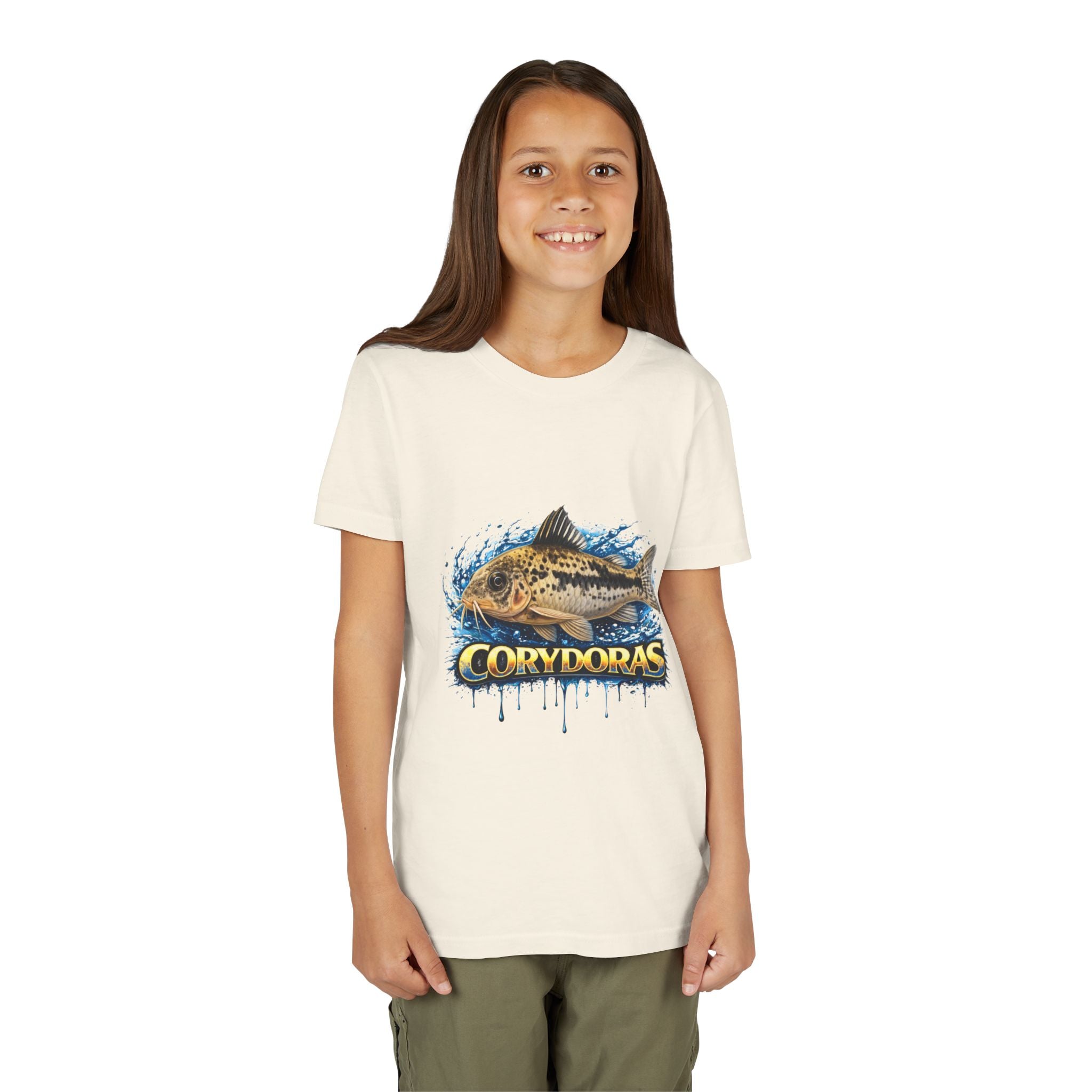 Corydoras Fish Youth Tee – Cute Aquarium Catfish Graphic Shirt