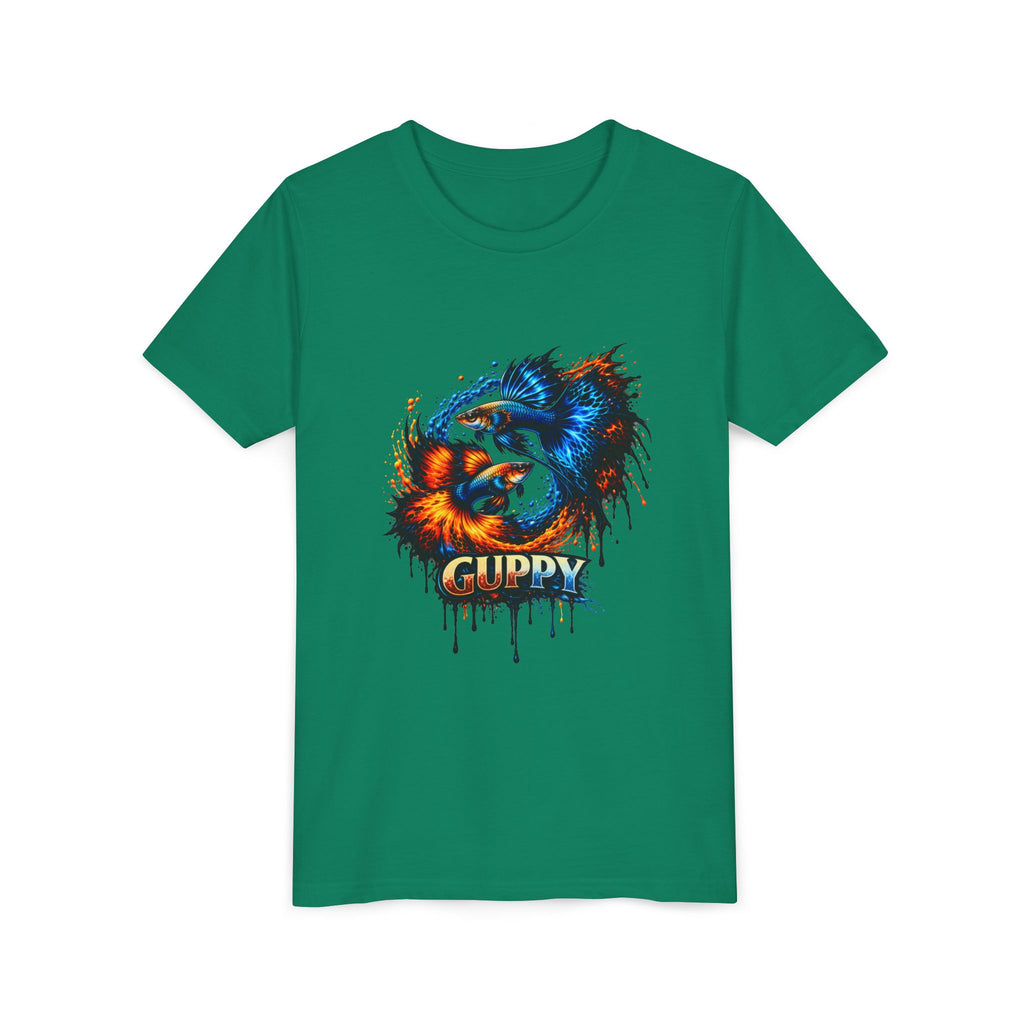 Fire & Ice Guppy – Youth "Neon Flare" Premium Tee