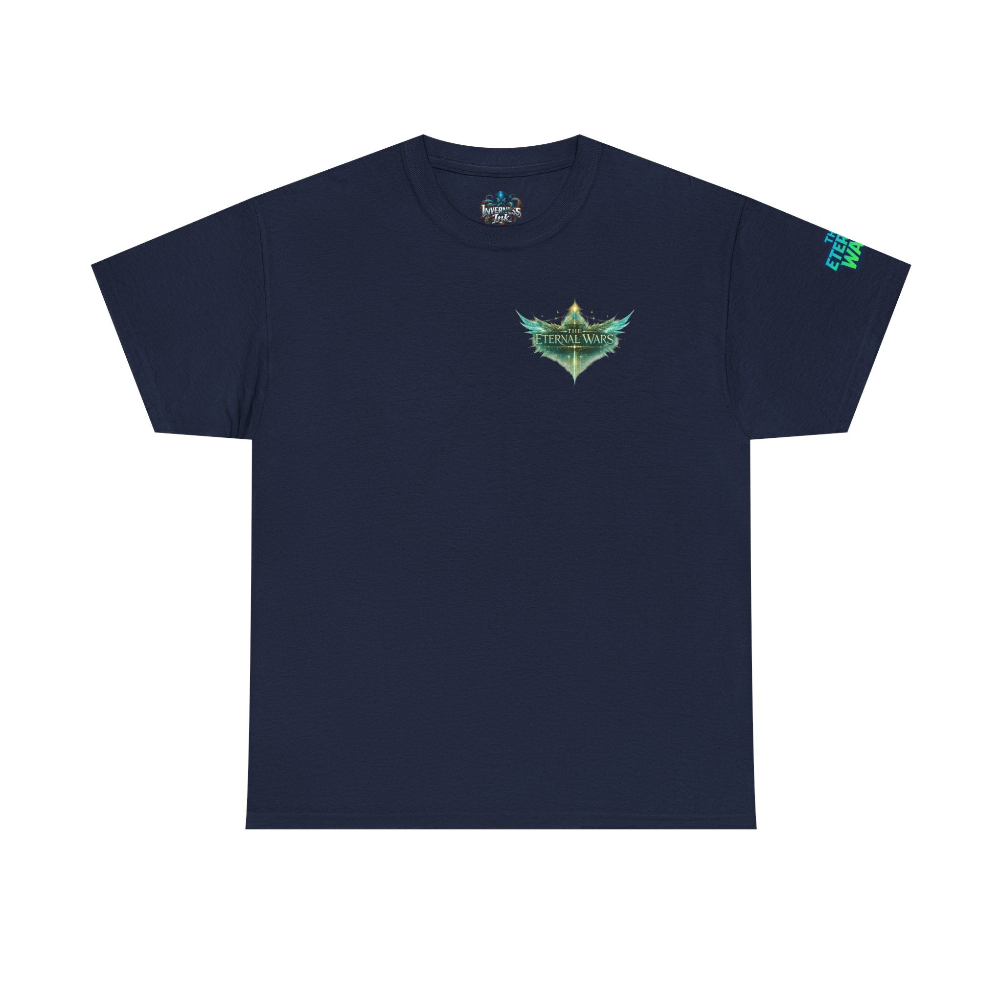 T-Shirt — Nature Warrior Graphic Tee with Man and Dog Illustration