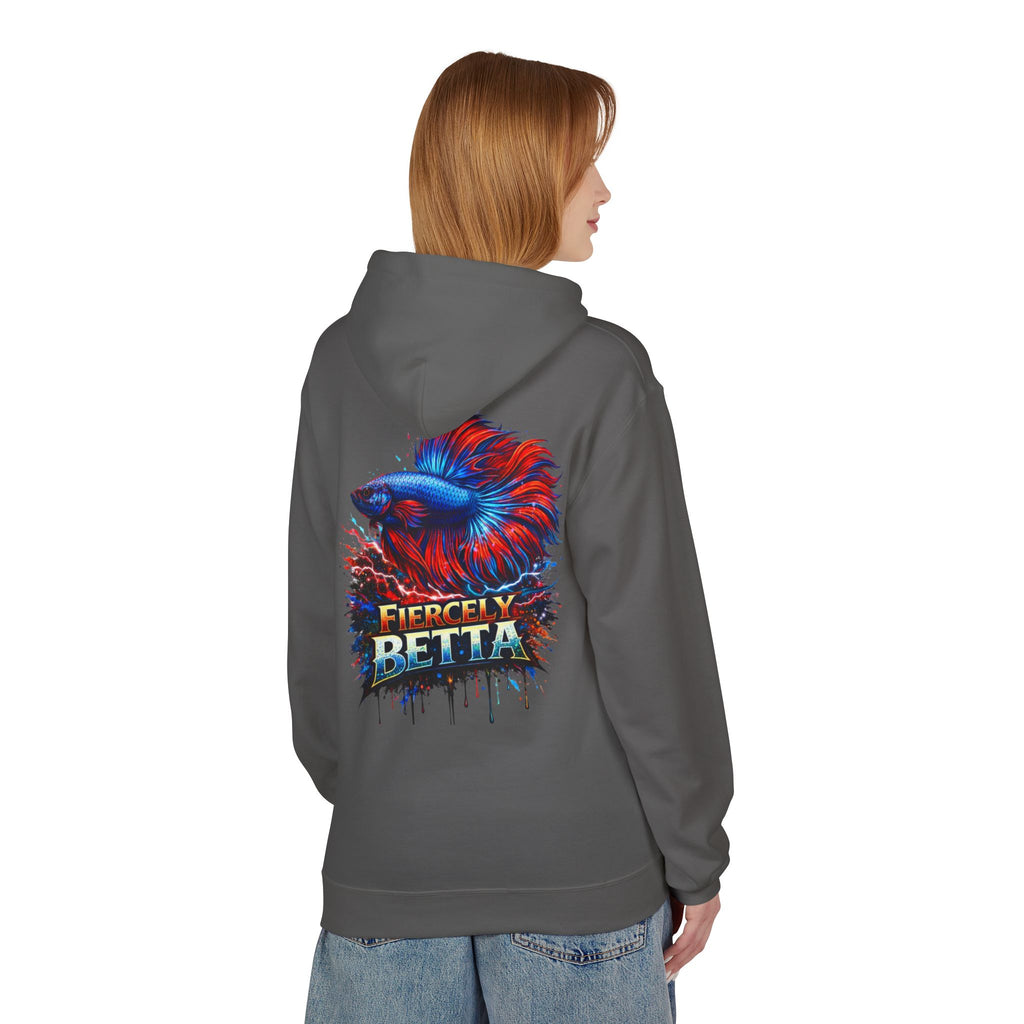Fiercely Betta Hoodie – Colorful Betta Fish Graphic Pullover