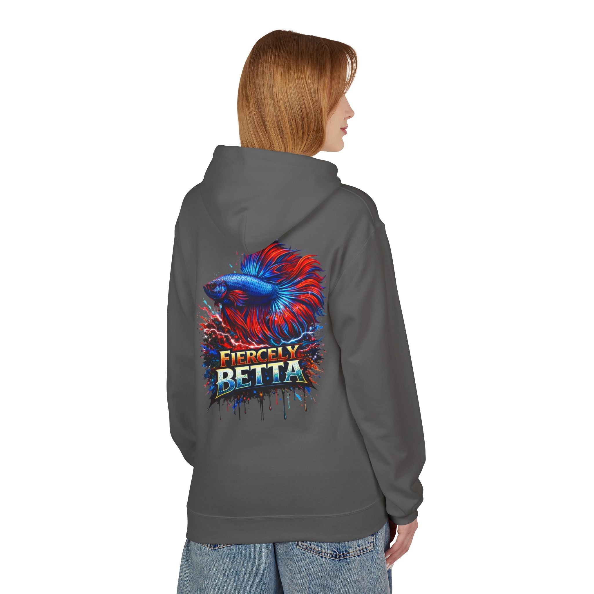 Fiercely Betta Hoodie – Colorful Betta Fish Graphic Pullover