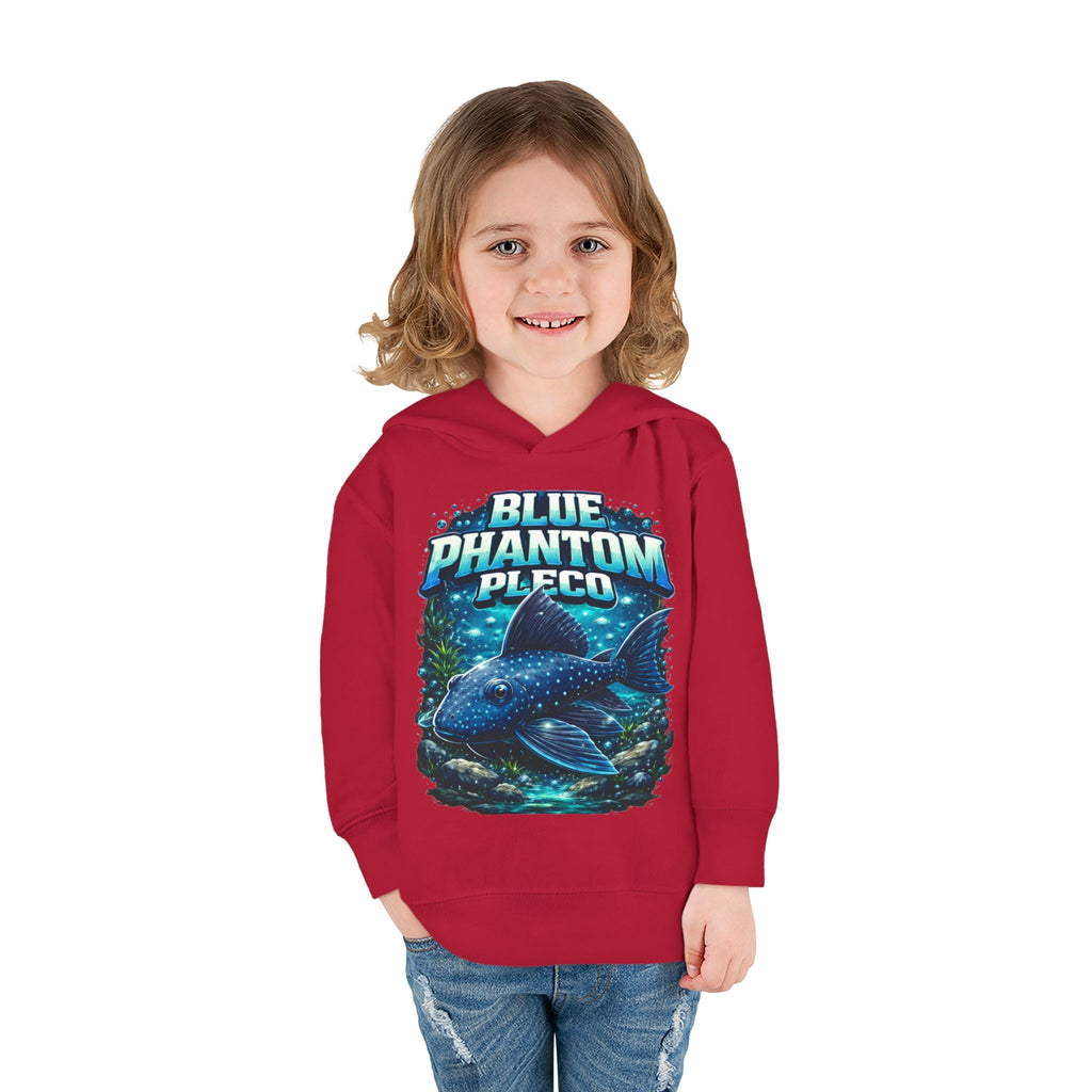 Toddler Hoodie — 'Blue Phantom Pleco' Cute Aquarium Fish Pullover