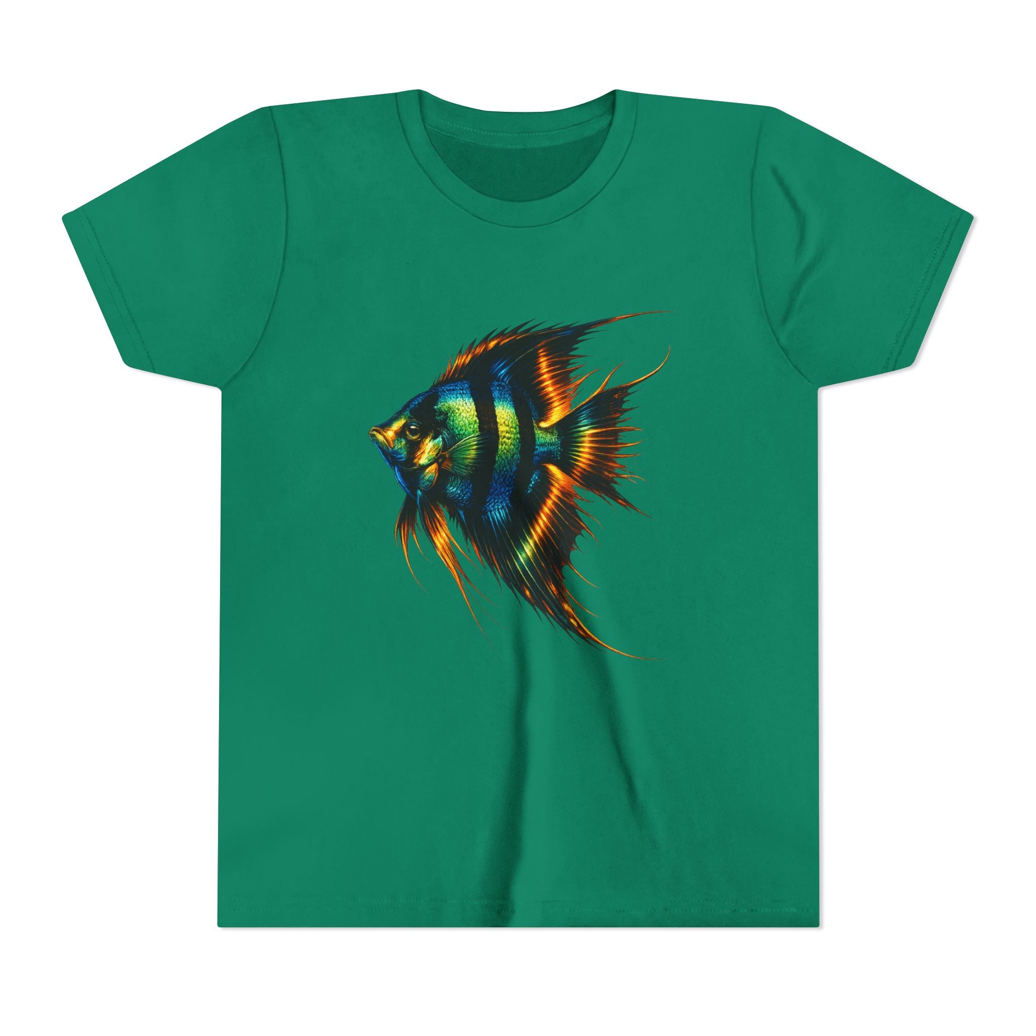 Angelfish Youth Tee – Colorful Aquarium Fish Graphic Shirt for Kids