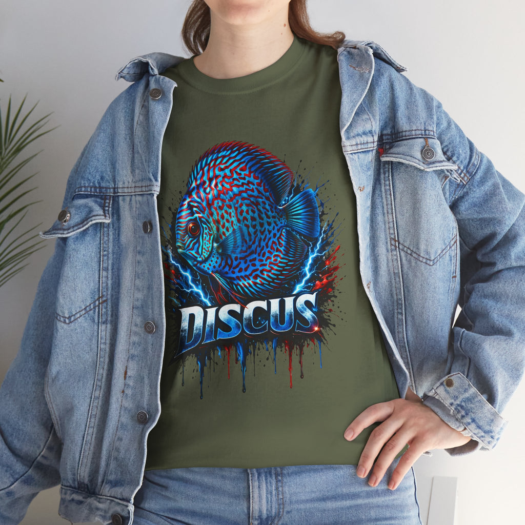 Discus Fish Graphic Tee - Vibrant Aquarium Fish Shirt
