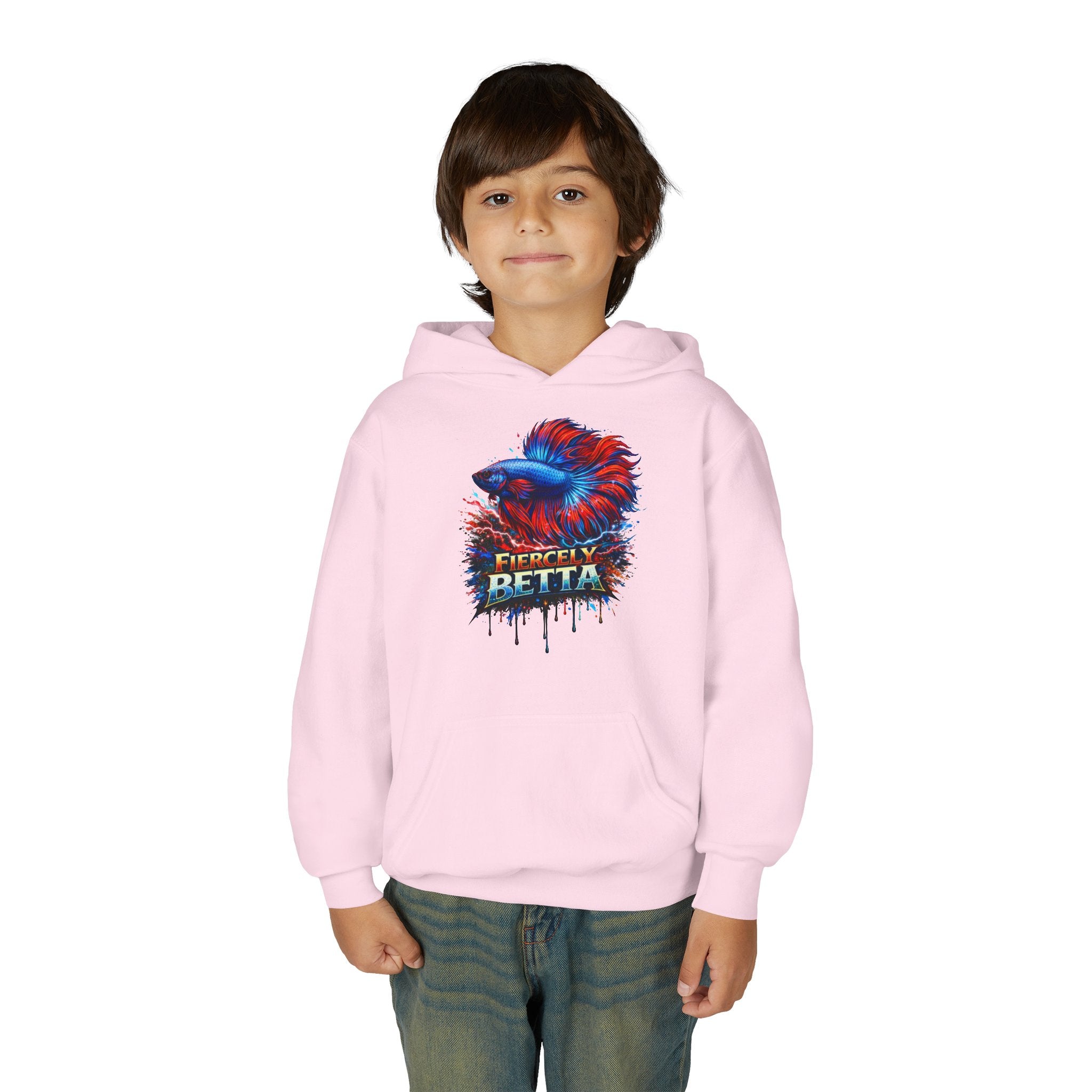 Fiercely Betta – Kids "Neon Flare" Fleece Hoodie