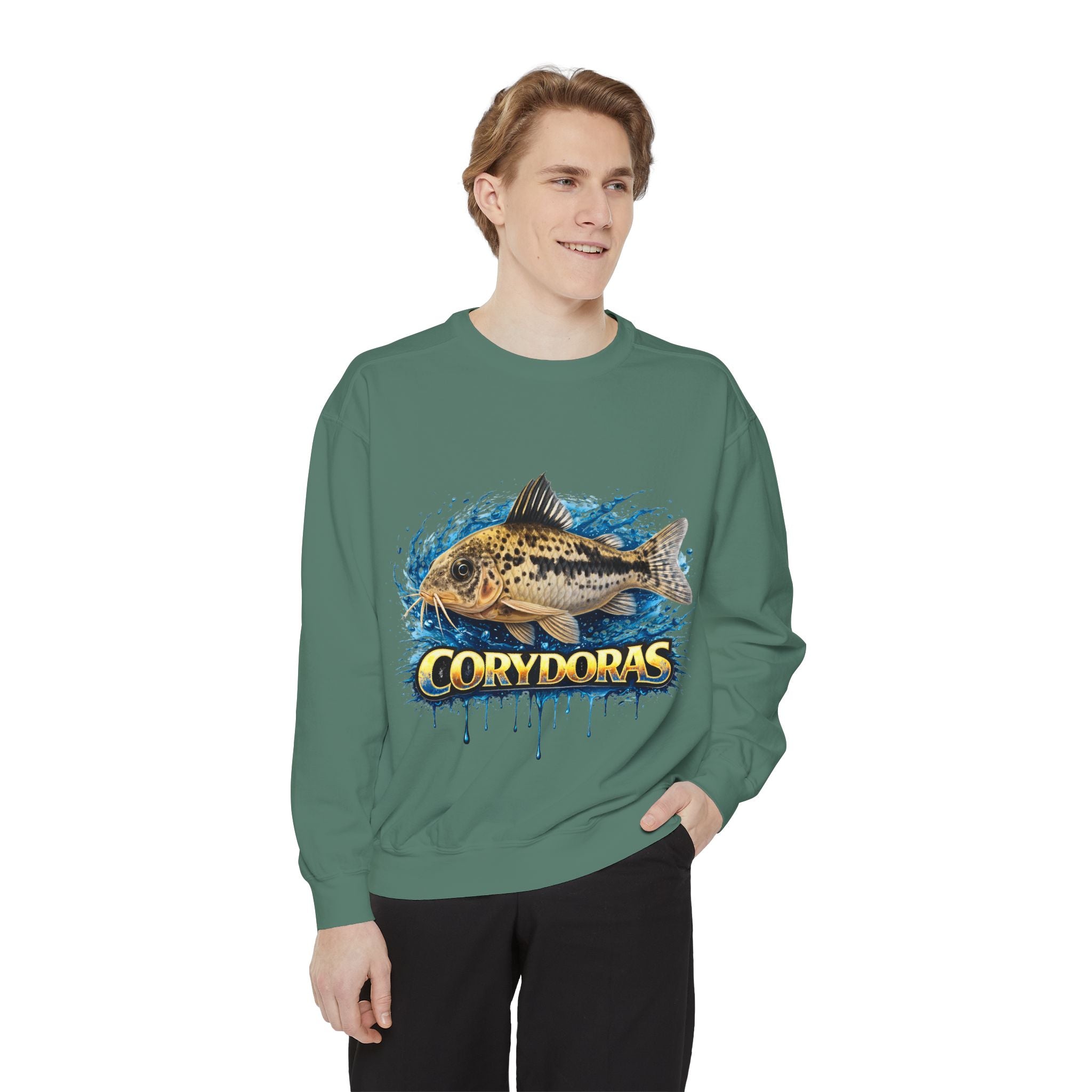 Corydoras Fish Sweatshirt — Aquatic Aquarium Catfish Graphic Crewneck