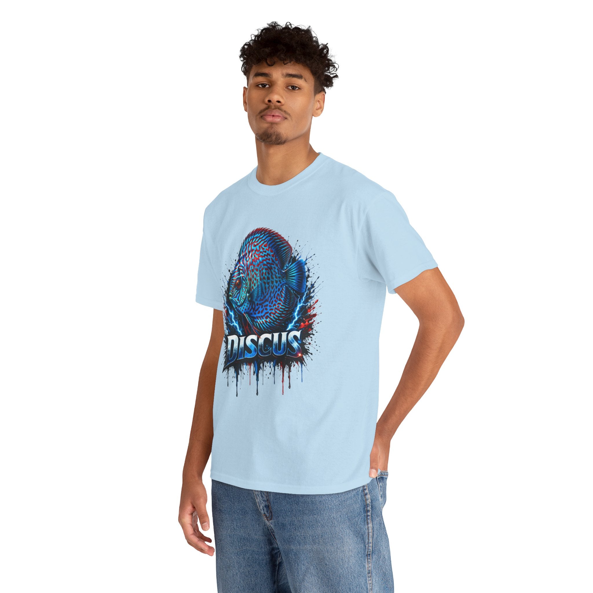 Discus Fish Graphic Tee - Vibrant Aquarium Fish Shirt