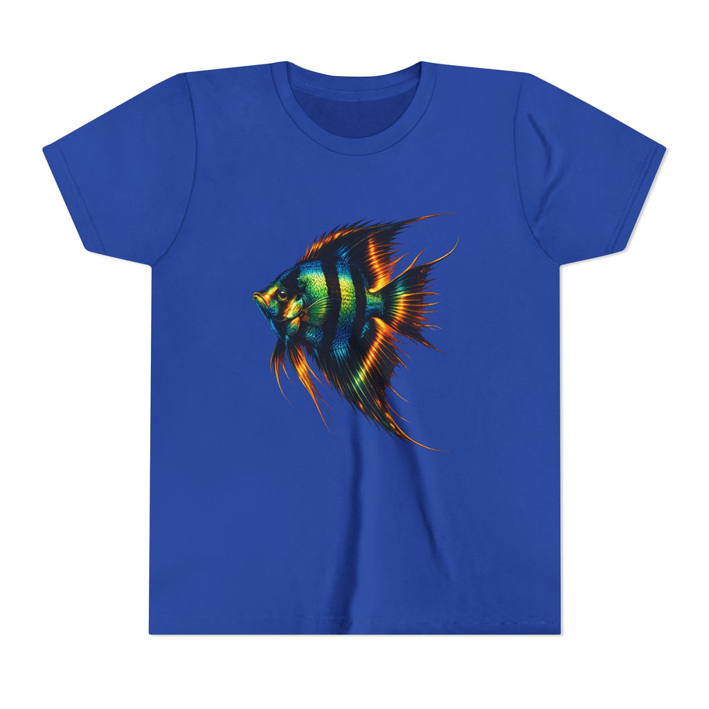 Angelfish Youth Tee – Colorful Aquarium Fish Graphic Shirt for Kids