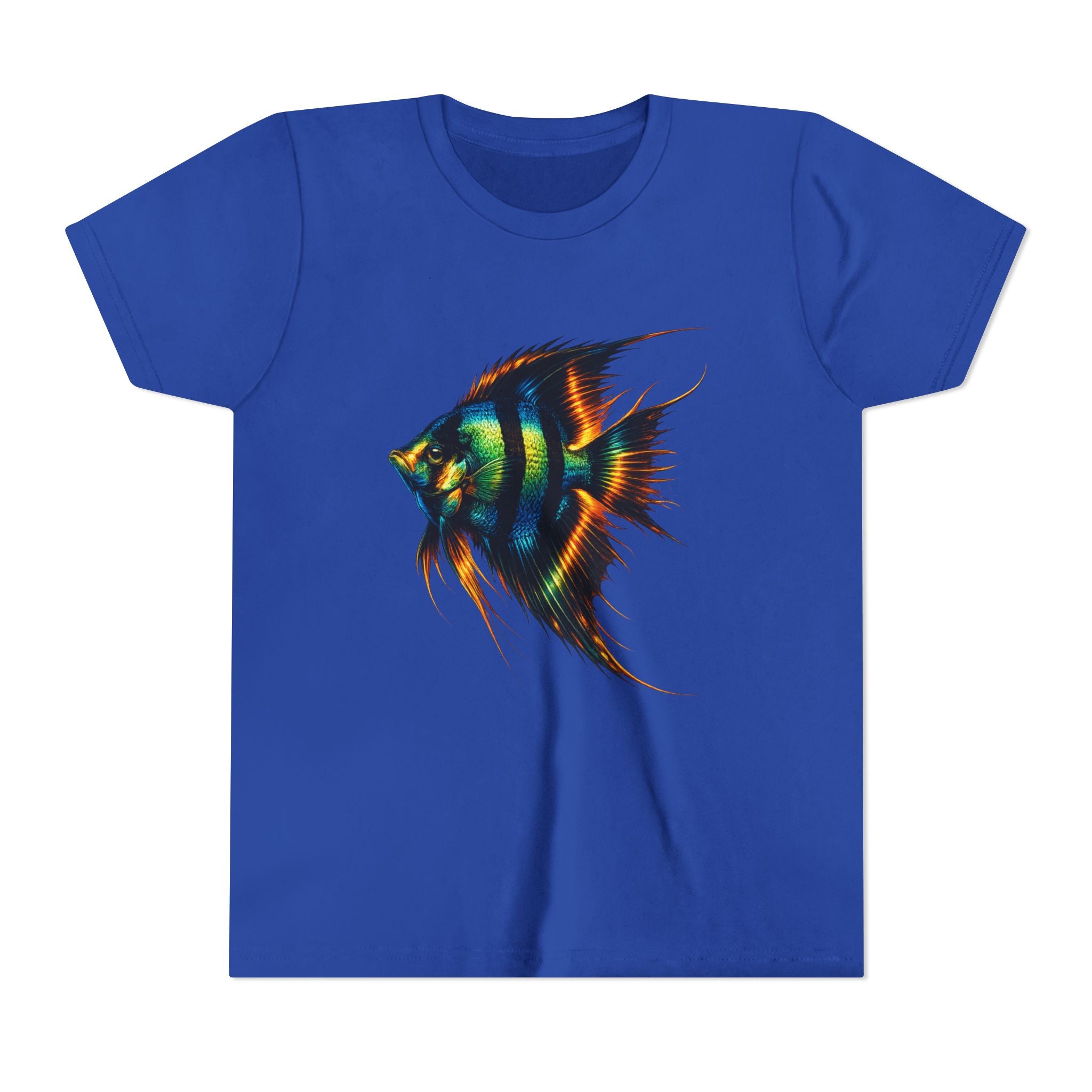 Angelfish Youth Tee – Colorful Aquarium Fish Graphic Shirt for Kids