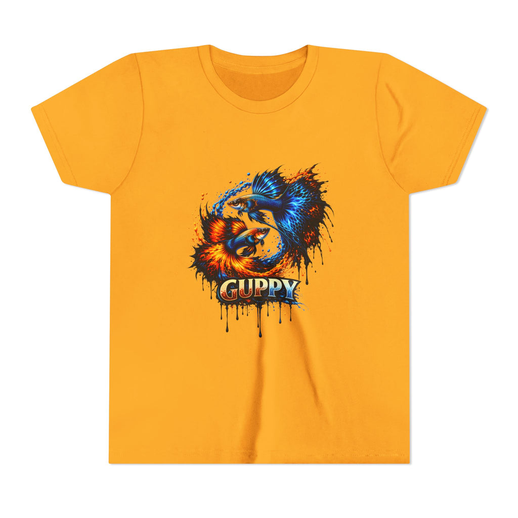 Fire & Ice Guppy – Youth "Neon Flare" Premium Tee