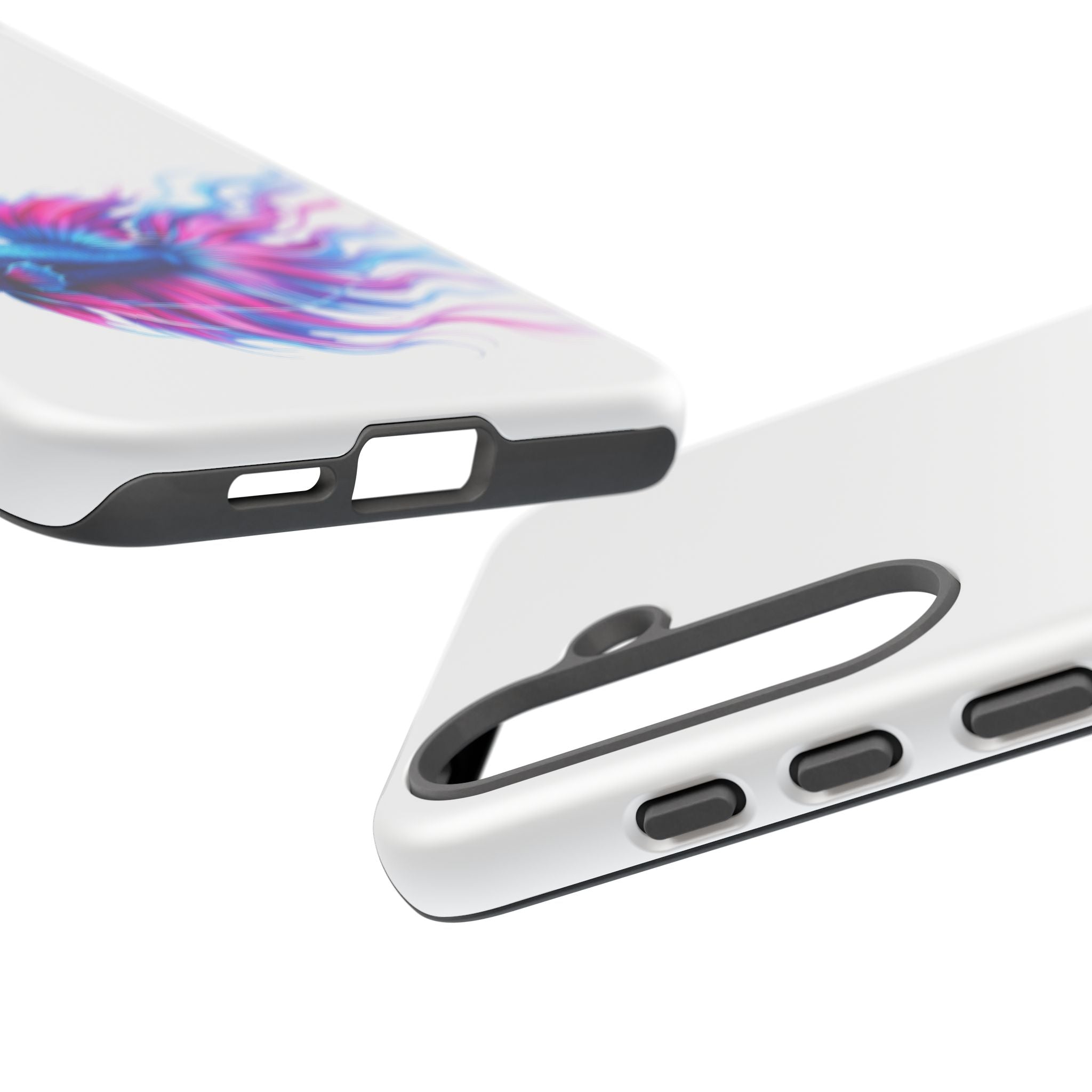 Betta Fish Tough Phone Case — Colorful Watercolor Fish Protective Cover