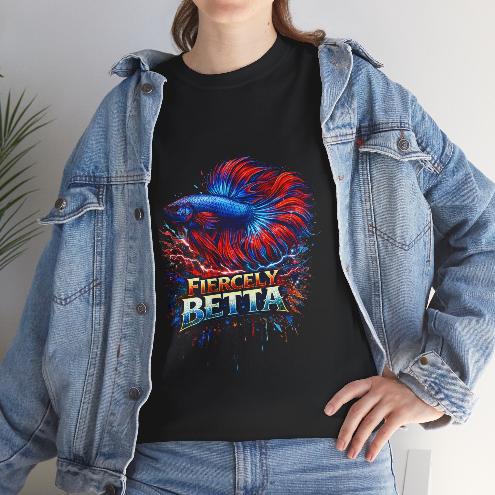 Betta Fish T-Shirt — Fiercely Betta Colorful Aquarium Fish Tee