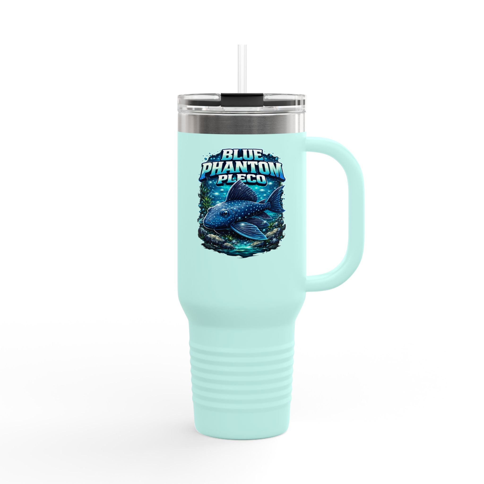 Blue Phantom Pleco L-128 – 40oz Premium Insulated Travel Mug, 40oz