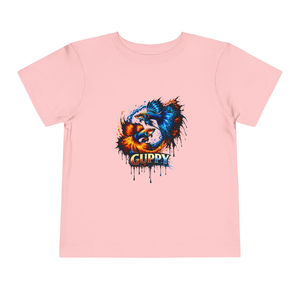 Fire & Ice Guppy – Toddler "Neon Flare" Premium Tee